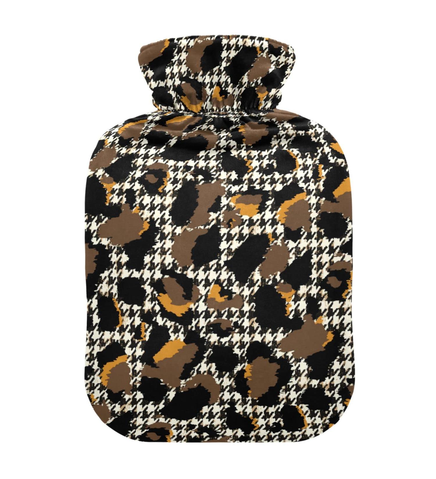 Heat Bottles with Leopard Cover - 2L Warming Bag for Pain Relief & Sore Muscles | Arthritis Comfort - Buy Online on GoSupps.com