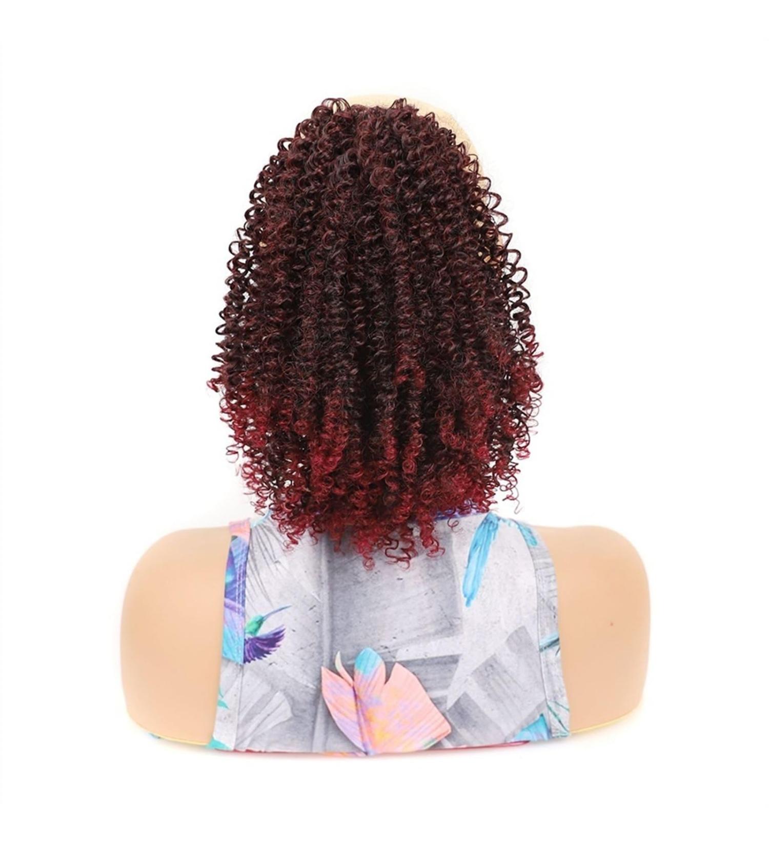 Afro Kinky Curly Poofy Ponytail Hair Extensions Synthetic Drawstring Ponytail Extensions Clip in Thick Curly Ponytail Fake Hairpiece for Black Women (Color : 1BTBUG) - Buy Online on GoSupps.com