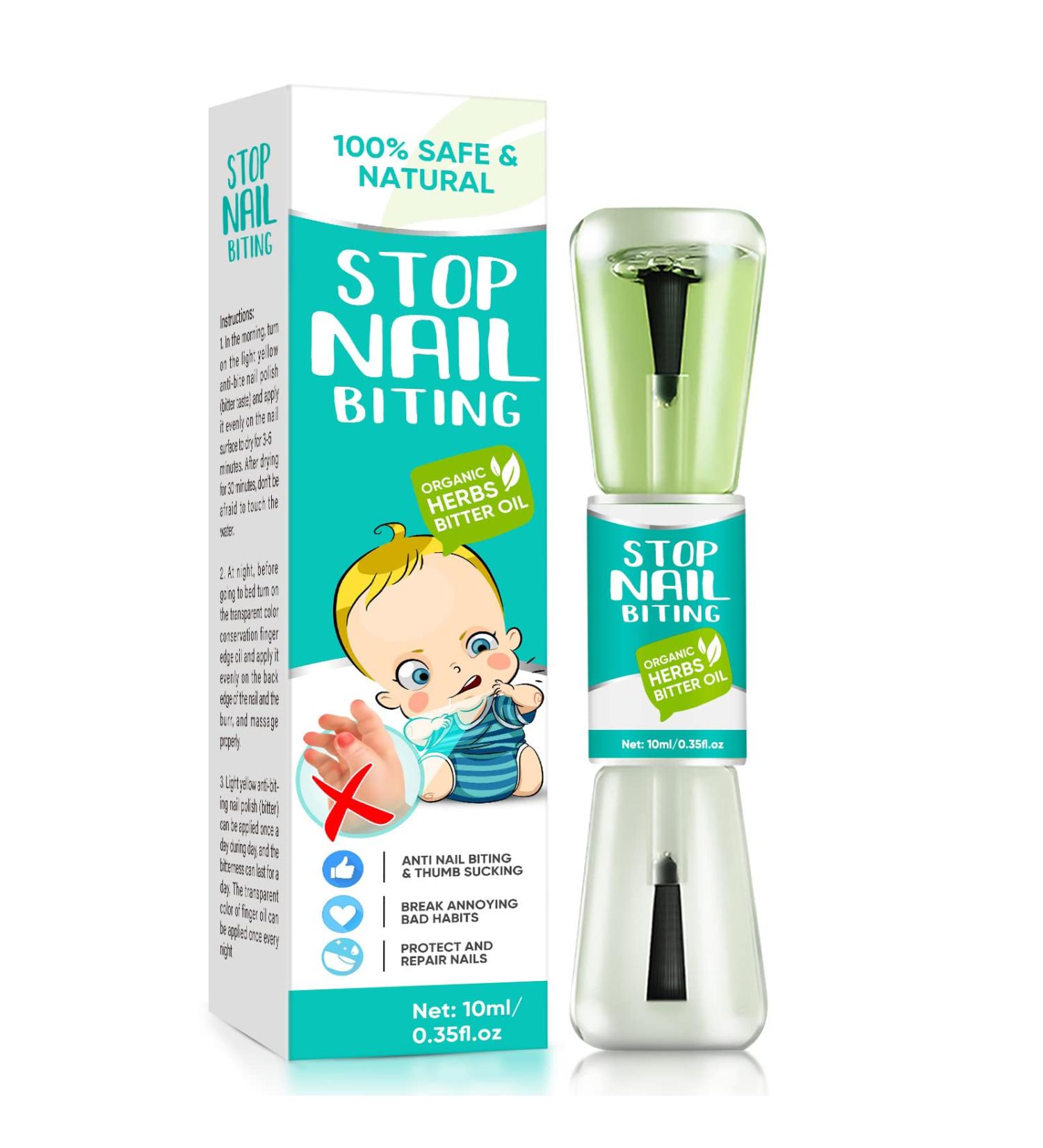 EFINITYER Anti-Bite Nail Treatment for Kids - Stop Nail Biting & Thumb Sucking - Bitter Taste Polish - Green - 1 Count - Buy Online on GoSupps.com