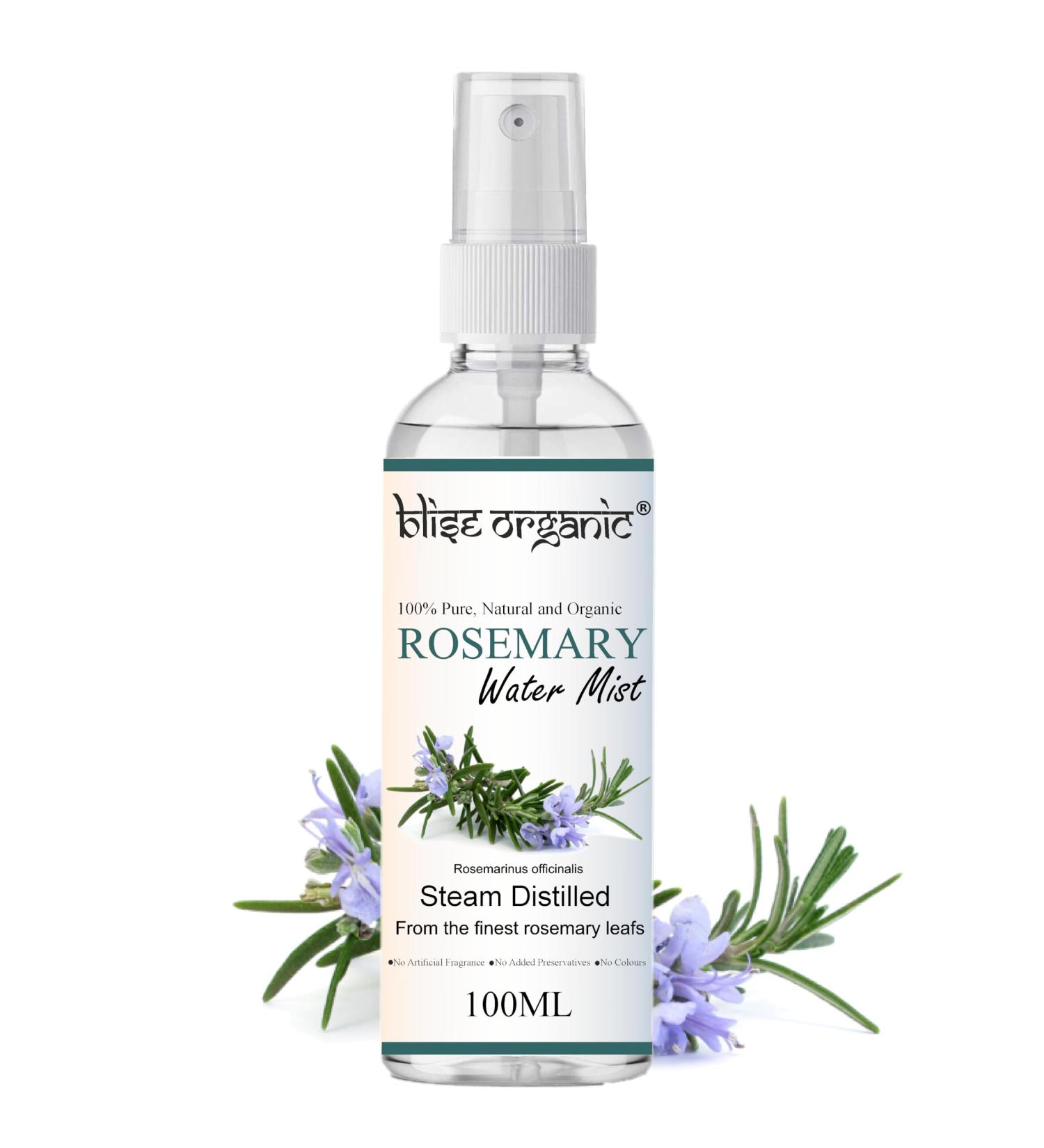100% Pure Rosemary Mist Hydrosol 100ml - Natural Hair Fall Control & Growth Solution - International Shipping - Buy Online on GoSupps.com