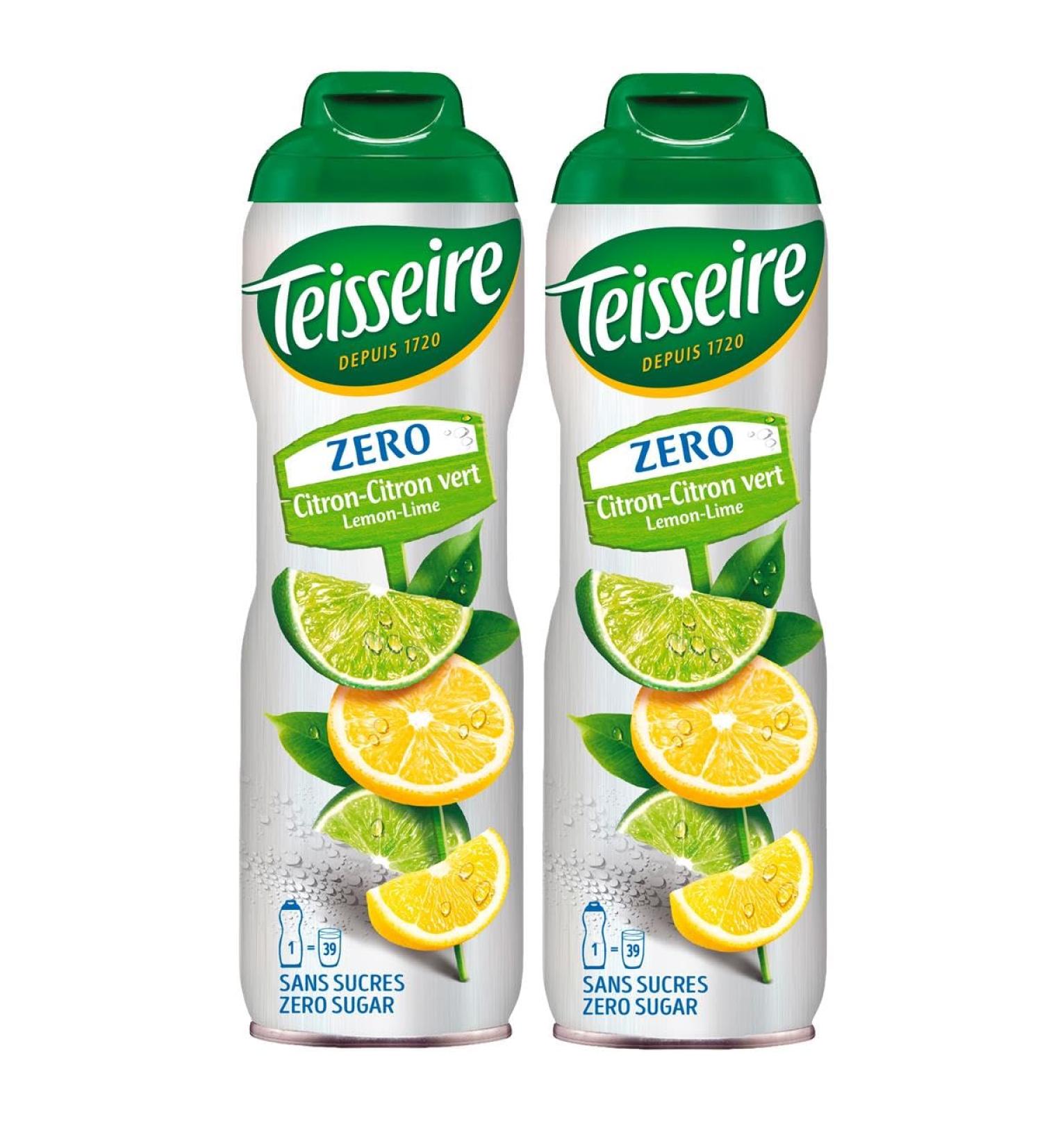  Teisseire Teisseire Lemon Drinking Syrup 0% - 600 ml - syrup as tasty as the fruit (pack of 2) - Buy Online on GoSupps.com