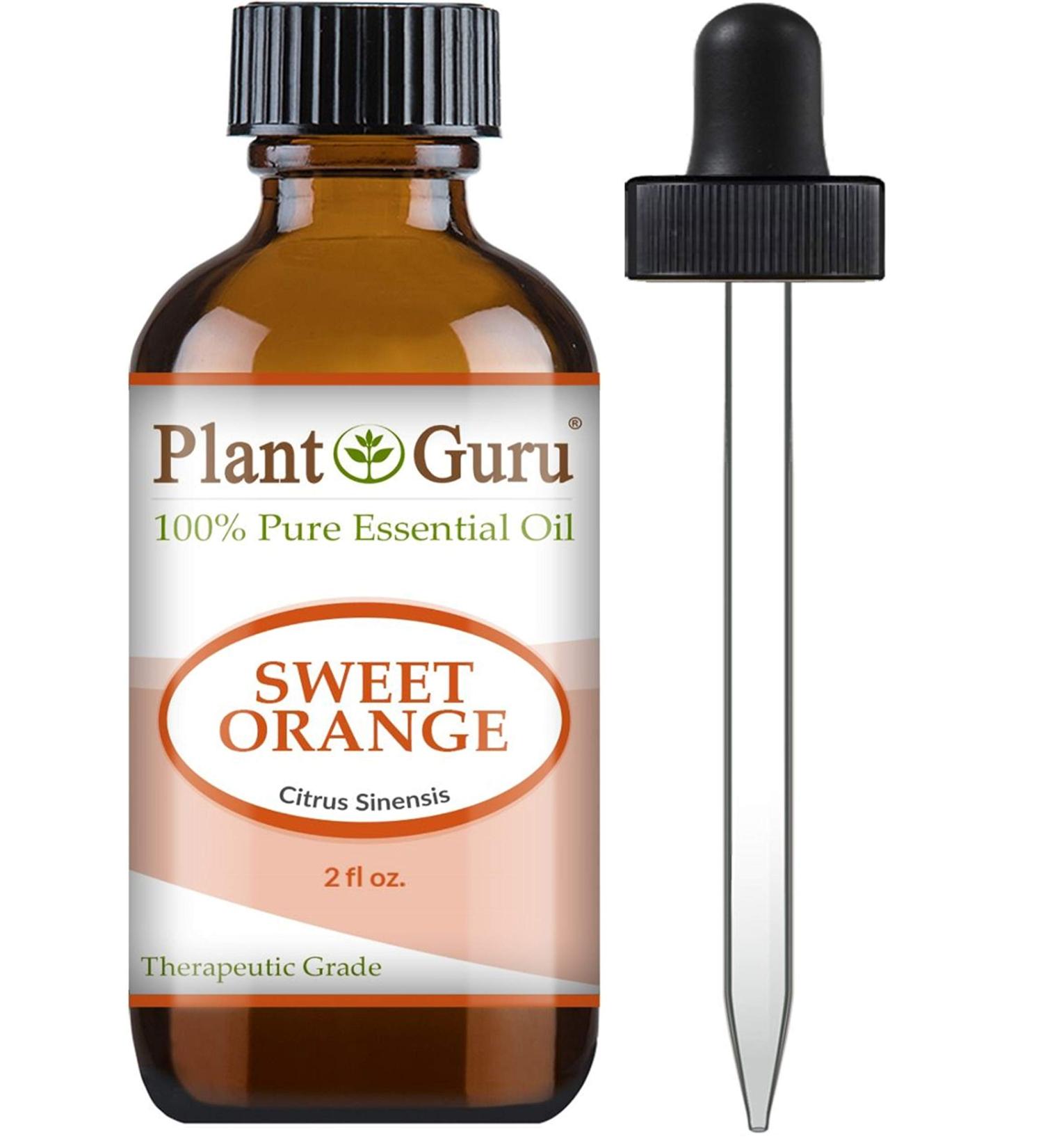 Sweet Orange Essential Oil 2 oz - 100% Pure Cold Pressed Citrus Sinensis for Aromatherapy Relaxation & Natural Cleaning - Buy Online on GoSupps.com