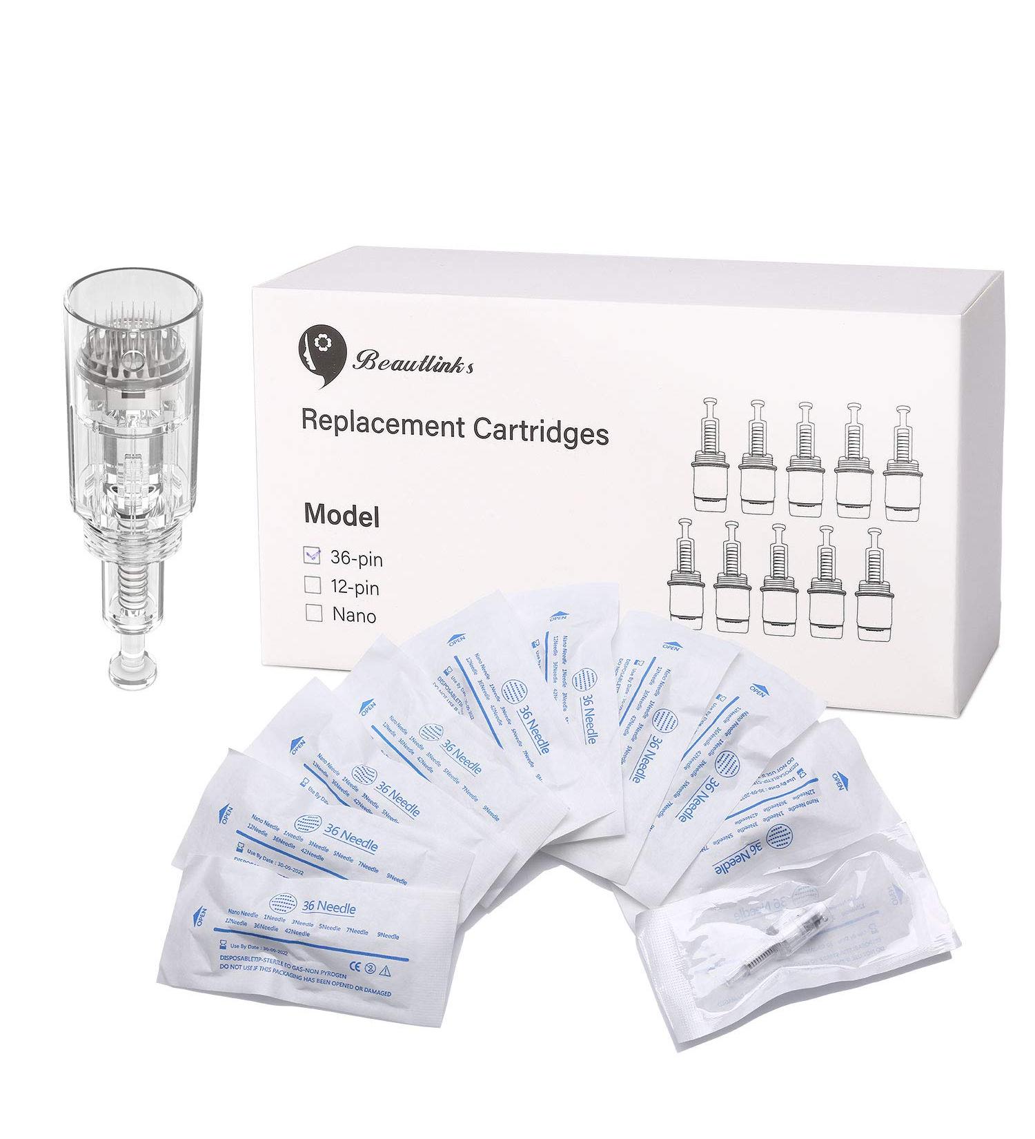 Beautlinks 36 Pin Replacement Cartridges - Medium (Pack of 10) - Buy Online on GoSupps.com