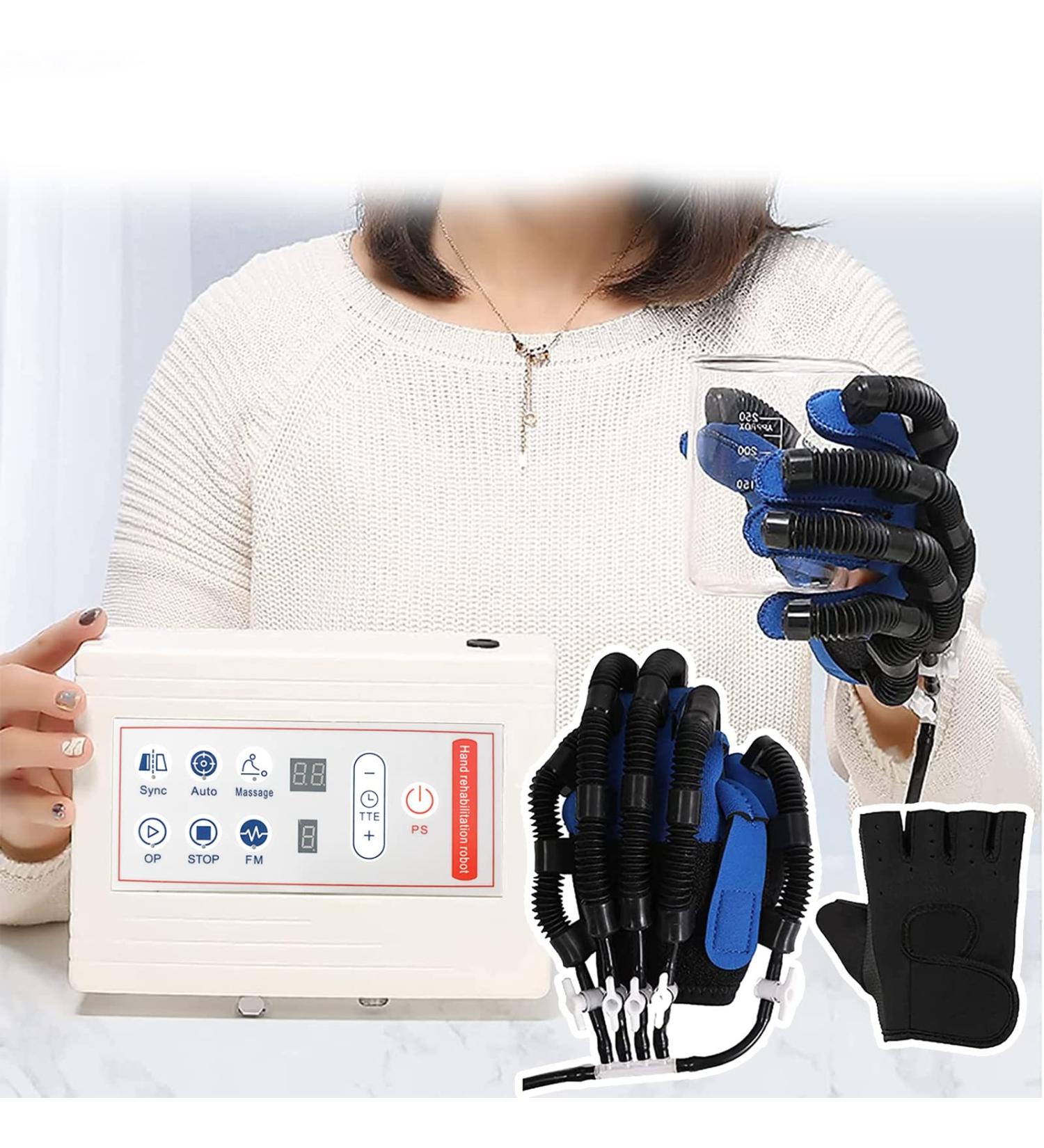 Rehabilitation Robot Gloves Supports Bone Care for Hand Training Electric Finger-Hand Training Device Use Different Fingers Training Left-S Left Medium - Buy Online on GoSupps.com