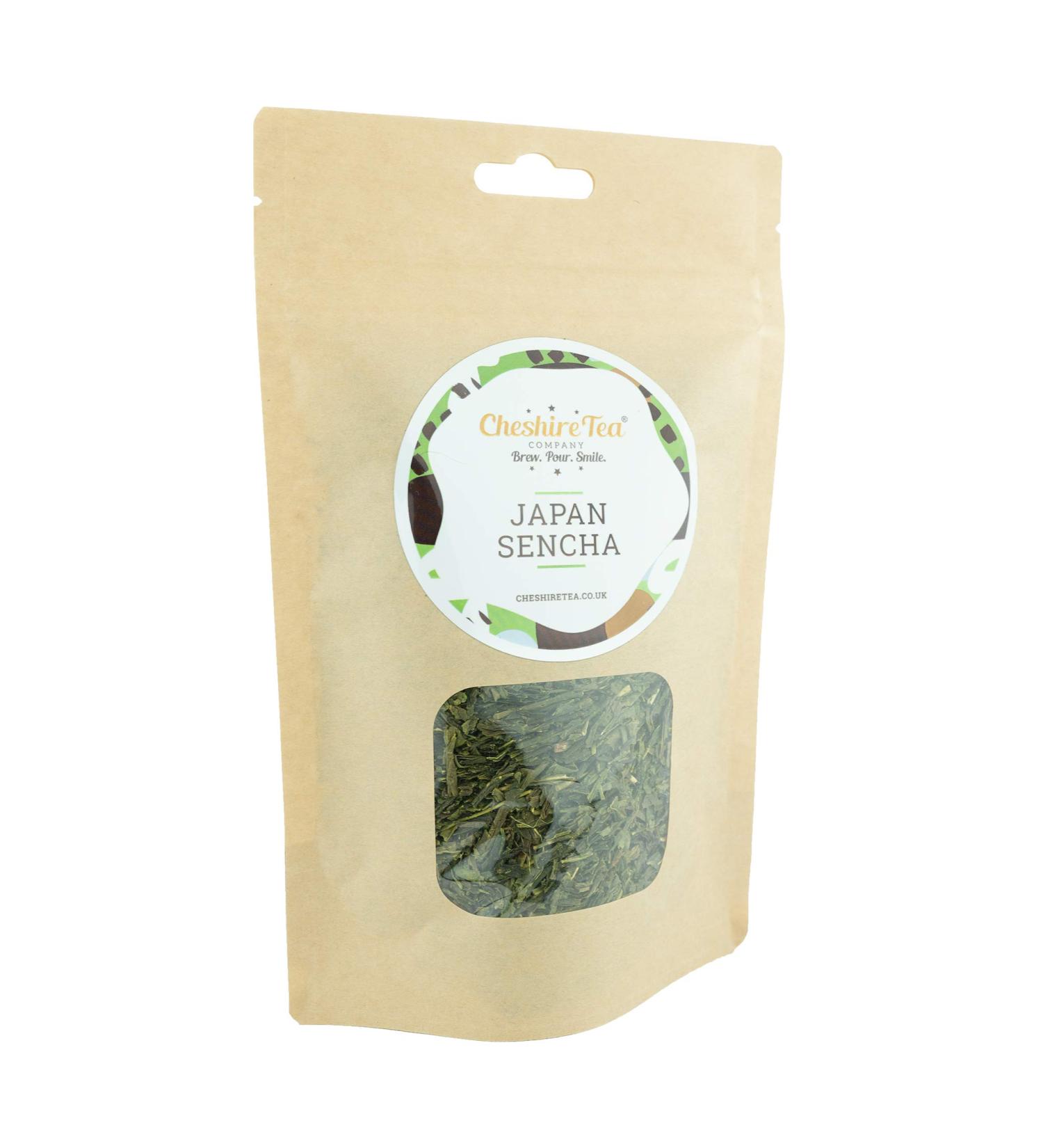 Cheshire Tea Company Premium Japanese Sencha - 100g Ethically Sourced Loose Leaf Japan Green Tea Leaves - Buy Online on GoSupps.com