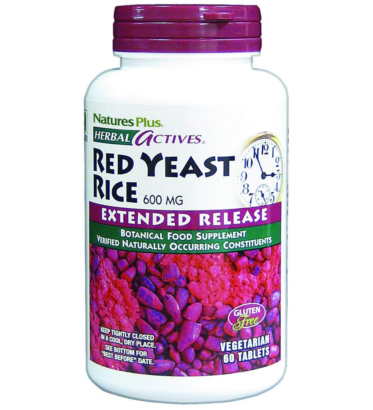 Nature's Plus Red Yeast Rice 600 mg - 60 Herbal Tablets for Heart Health - Buy Online on GoSupps.com