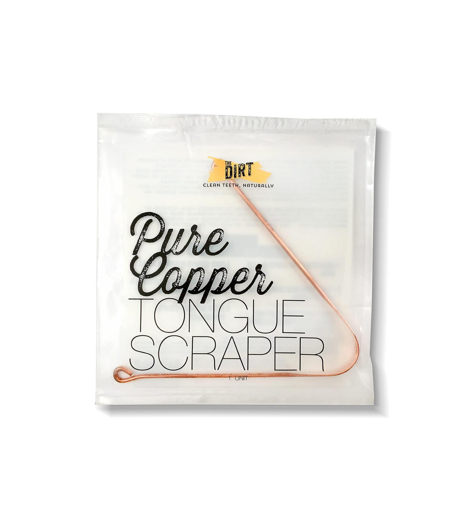 Dirt Pure Copper Tongue Scraper - Premium Oral Hygiene Tool - Buy Online on GoSupps.com