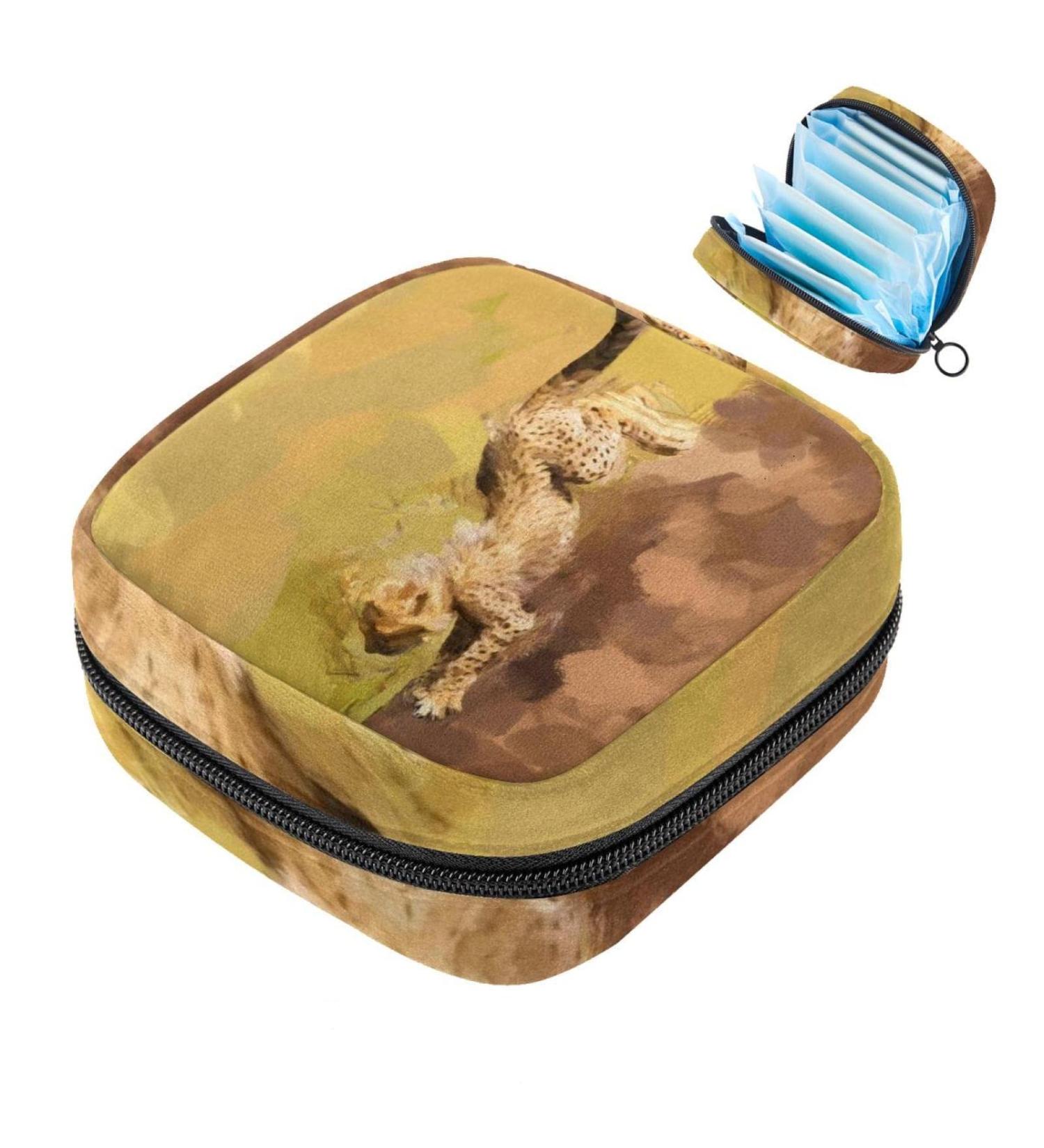 Wild Animals PARD Oilgeme Sanitary Napkins | Portable Period Bags for Women & Teenage Girls | Eco-Friendly Menstrual Cup Storage - Buy Online on GoSupps.com