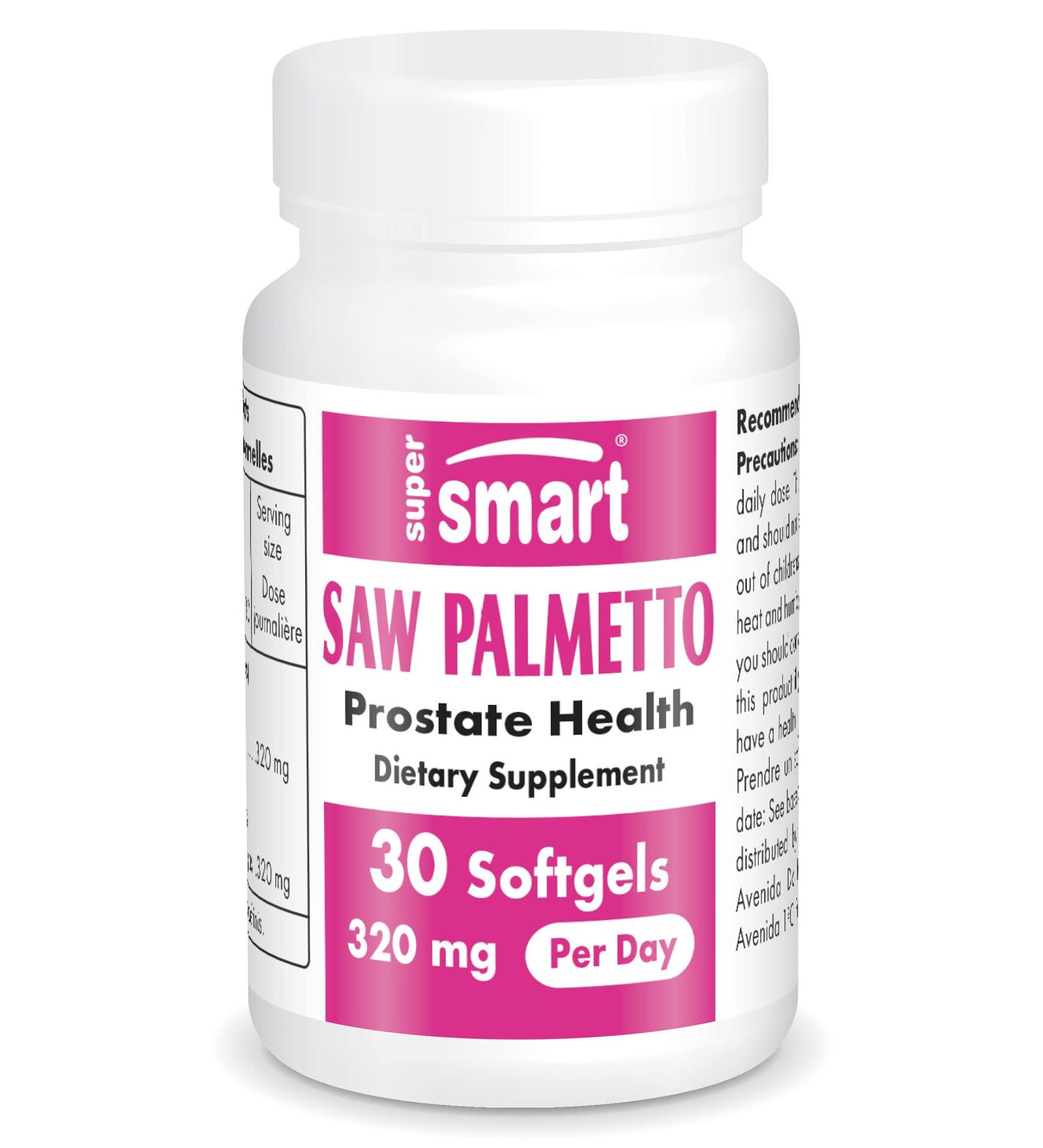 Saw Palmetto Extract for Prostate Health | Supports Urine Flow | 85% Free Fatty Acids | Supersmart - Buy Online on GoSupps.com