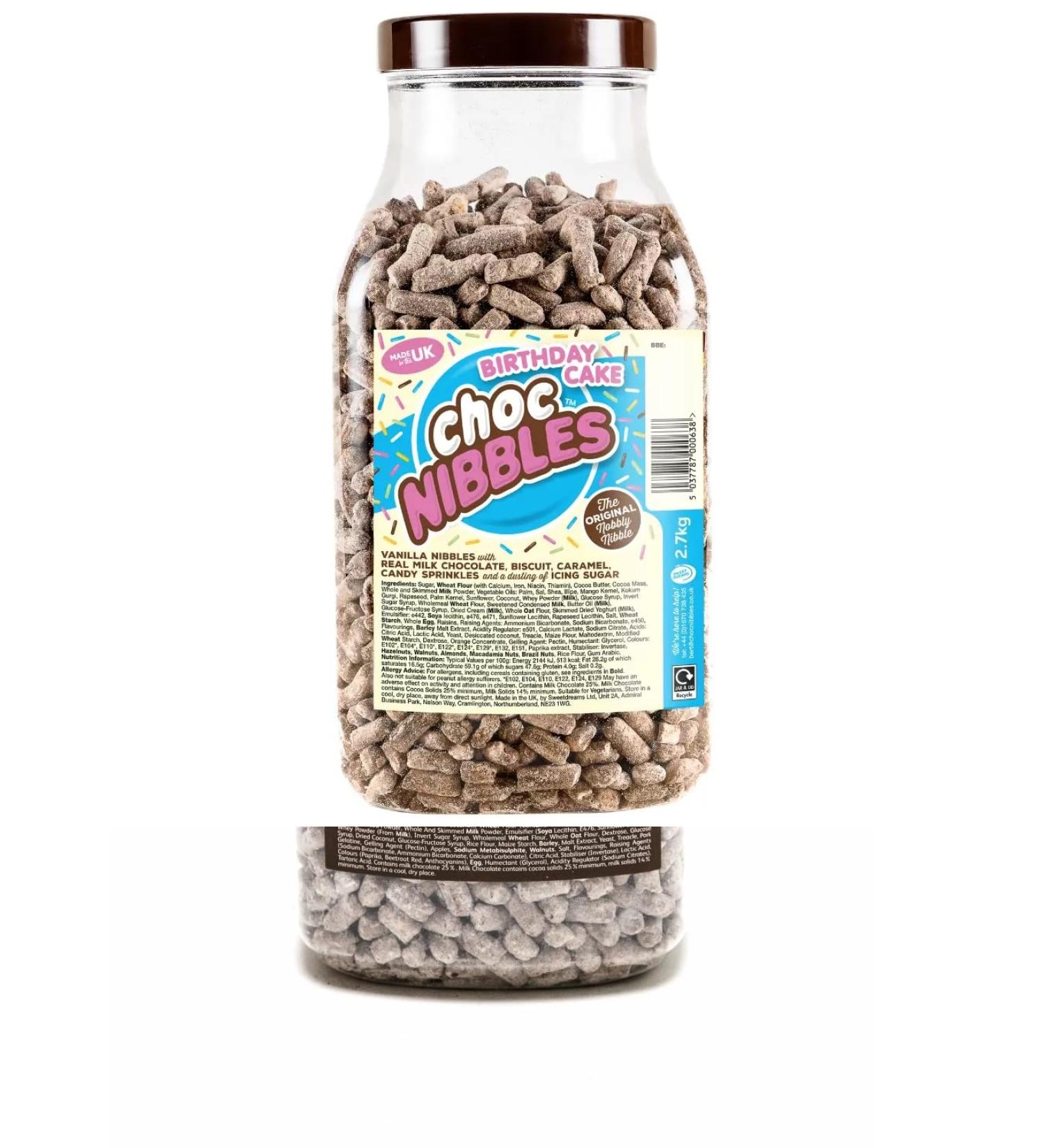 Sweet Dreams Birthday Cake Choc Nibbles Retro Nostalgic Pick n Mix 500g - Buy Online on GoSupps.com