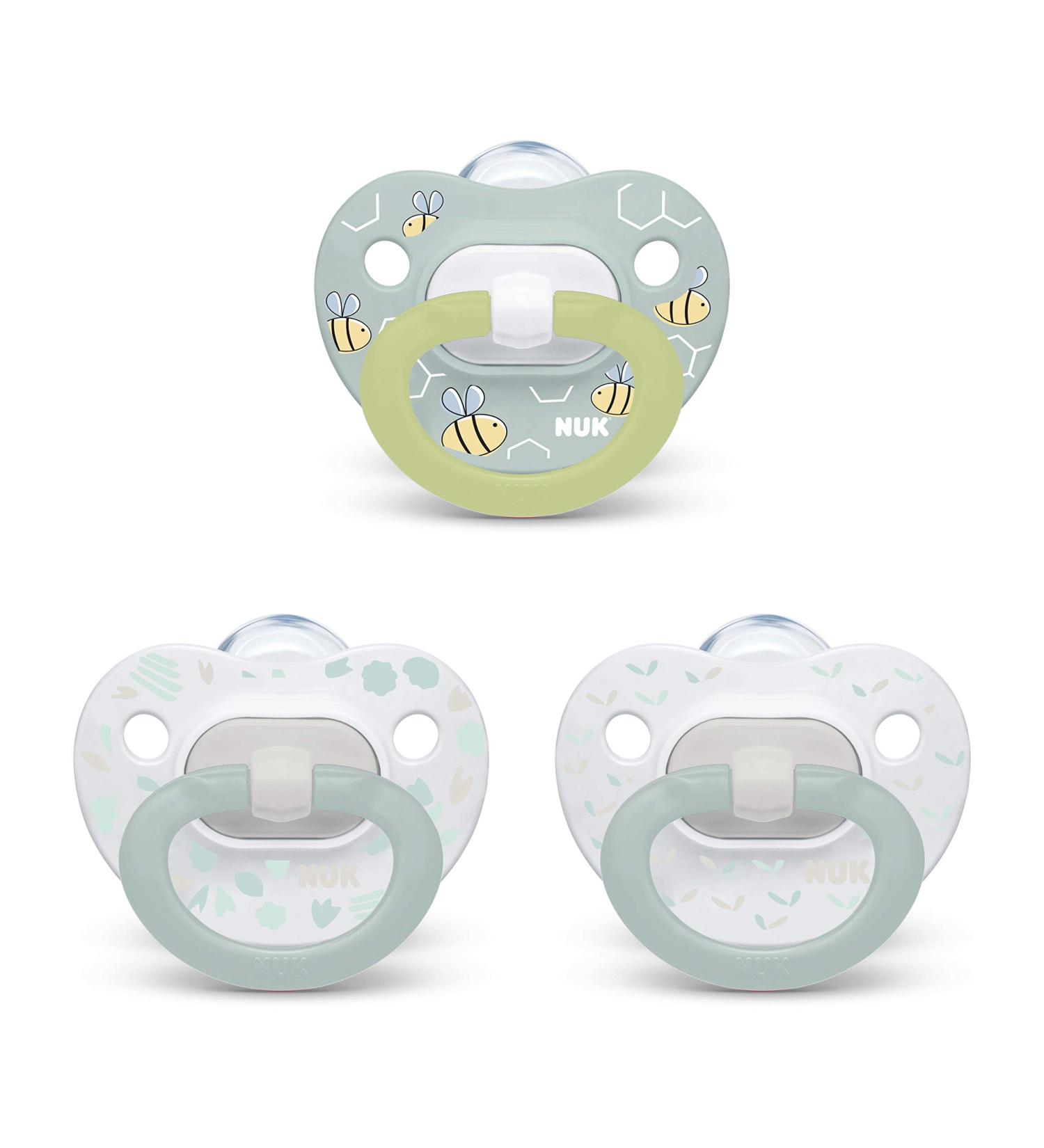 NUK Orthodontic Pacifier 3-Pack for 0-6 Months â€“ Ultimate Comfort & Support - Buy Online on GoSupps.com