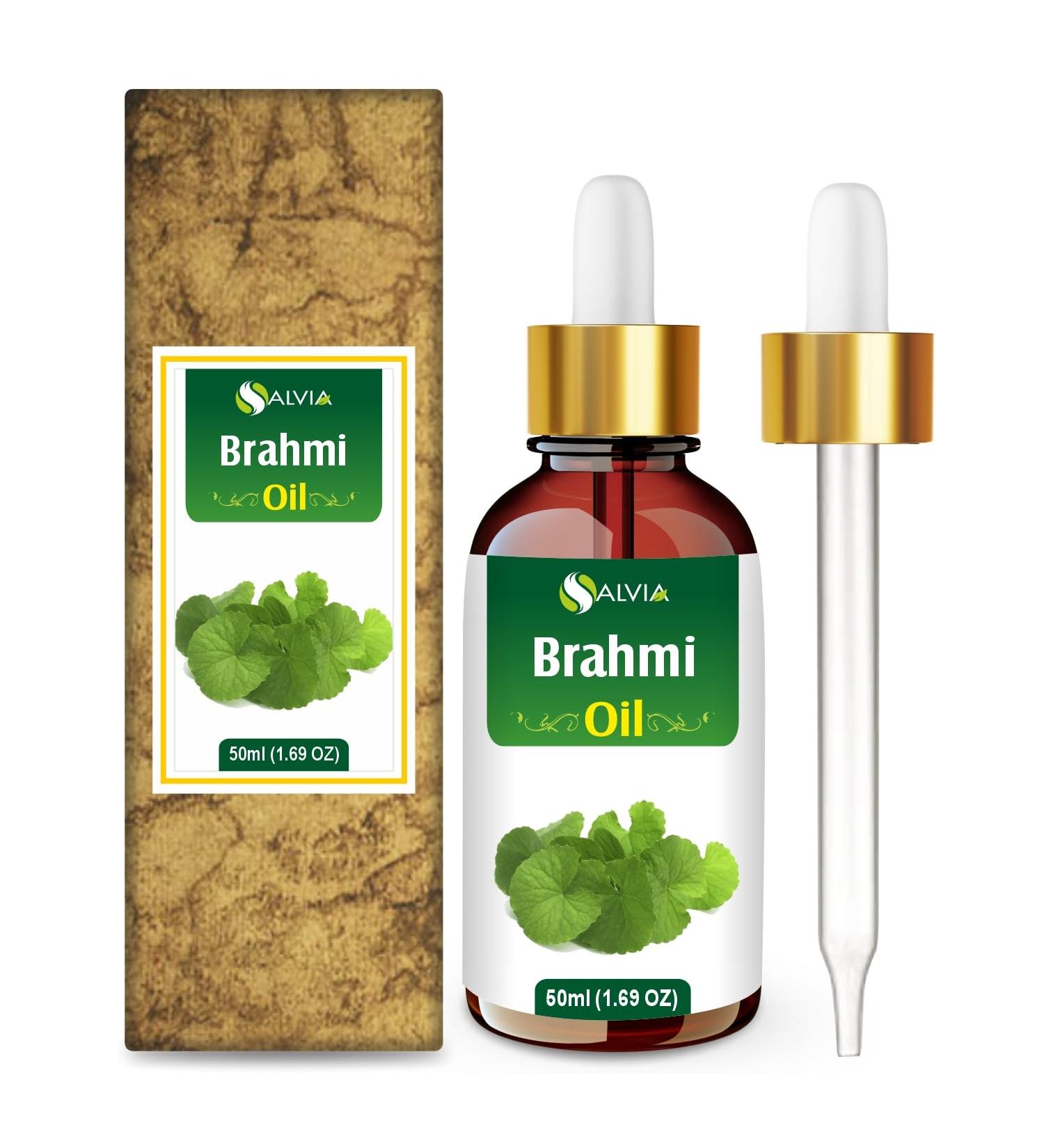 Brahmi Oil (bacopa monnieri) Carrier Oil 100% Pure & Natural Undiluted Unrefined Uncut Organic Standard Oil Cold Pressed Therapeutic Grade Aromatherapy Bulk Oil (50 ML) - Buy Online on GoSupps.com