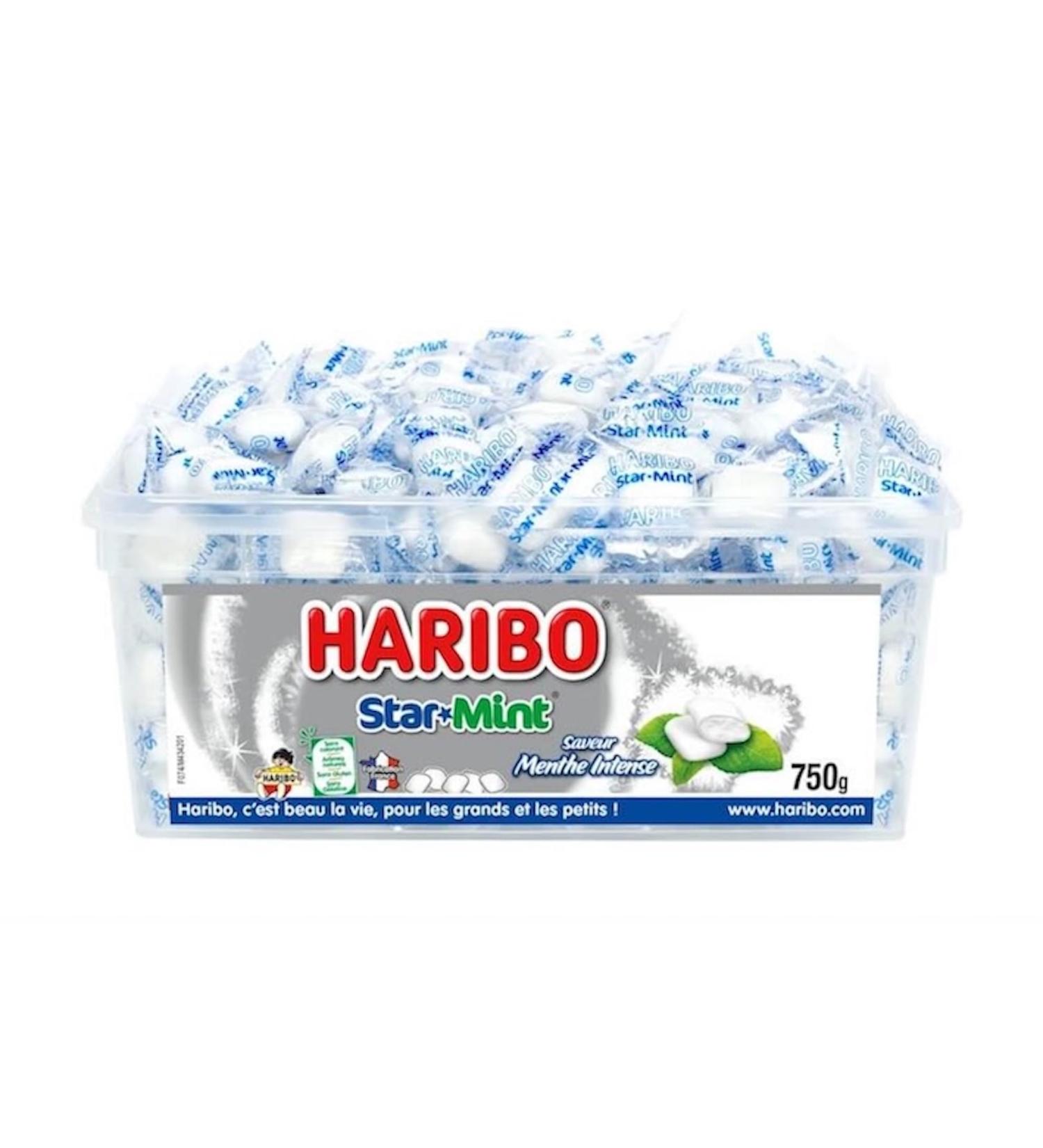HARIBO - Tubo StarMint - Bonbons La Menthe - Sans Colorants Artificiels - Ar mes Naturels - Bo te De 750 g