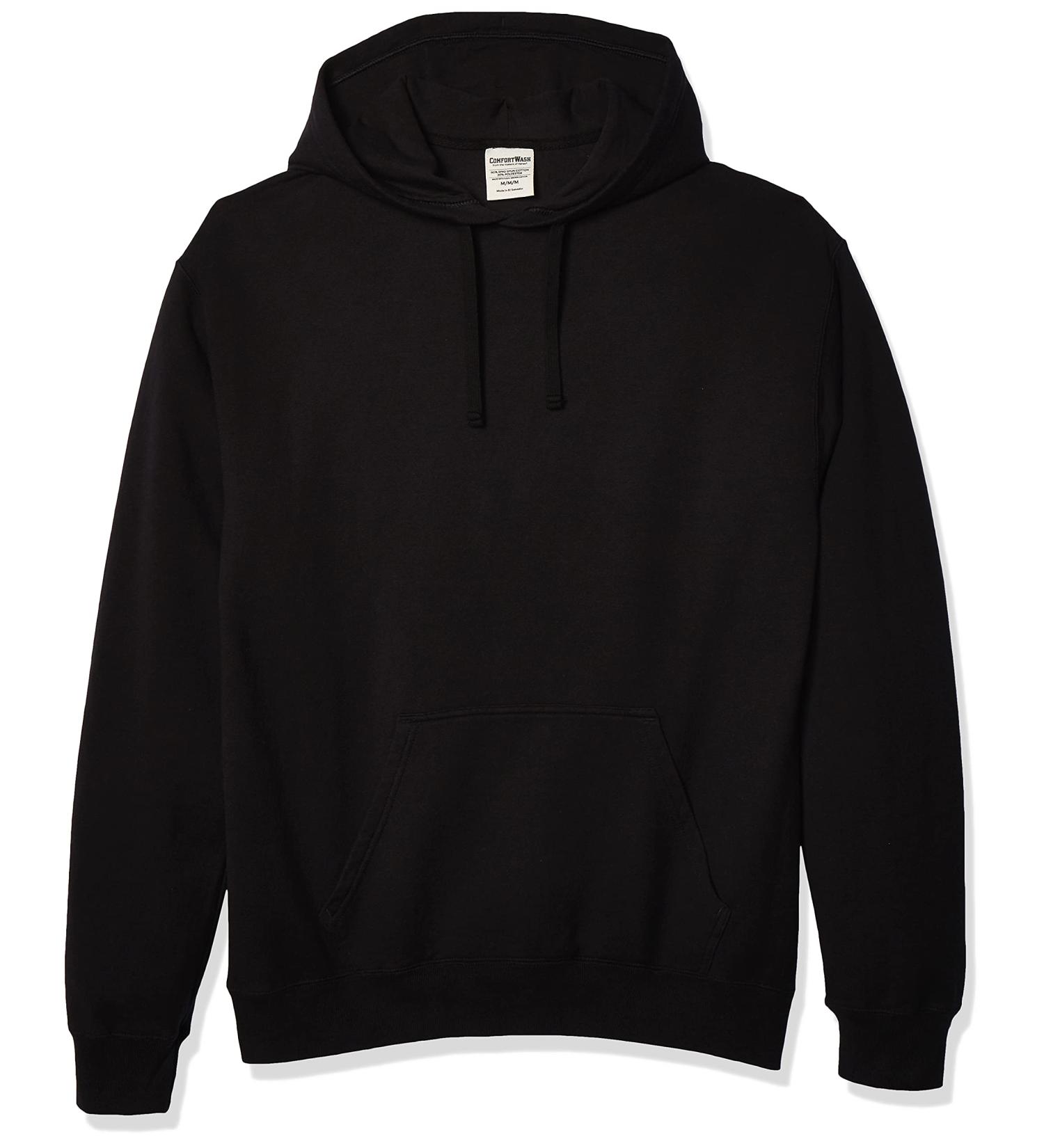 Hanes Men's Comfortwash Garment Dyed Hoodie Sweatshirt - Black | Medium Size - Buy Online on GoSupps.com