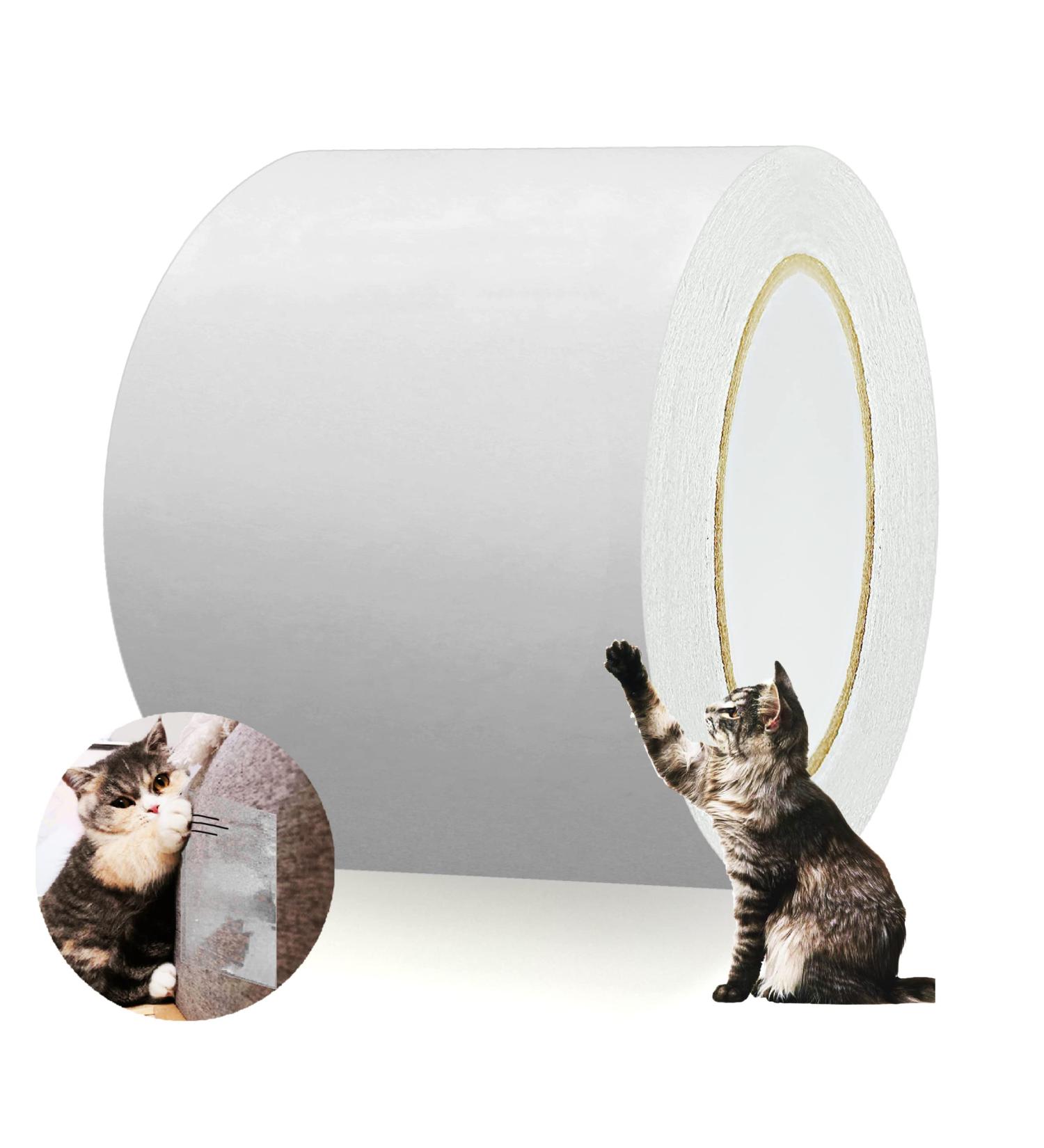 ZENGSUSU Double Sided Cat Scratch Tape 4inch*1080inch Furniture Protectors from Cats Training Tape for Couch/Carpet/Sofa/Door - Buy Online on GoSupps.com