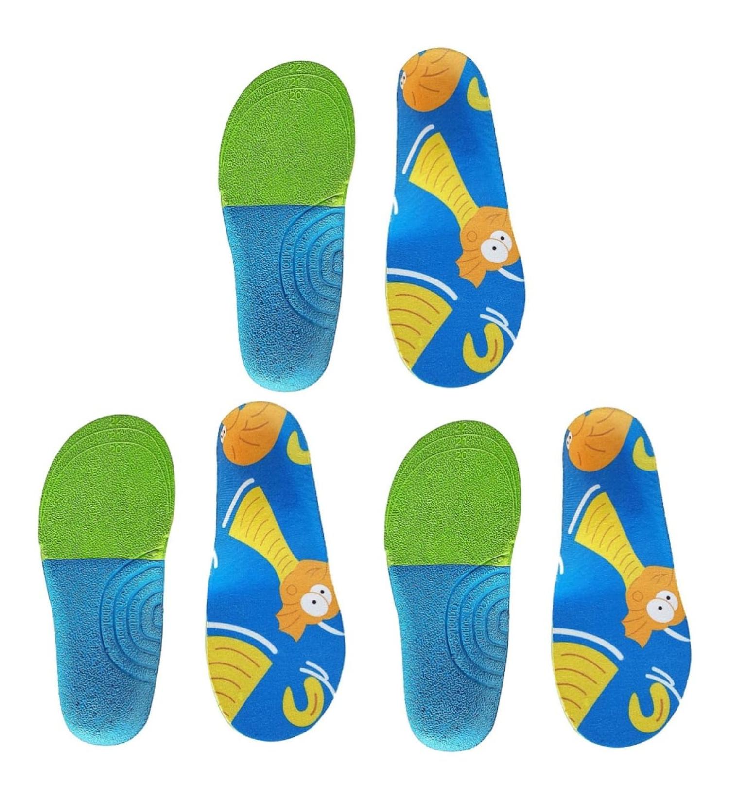 Hemoton Kids Orthotic Insoles - Comfortable Correction Pads for Running & Athletic Shoes - 3 Pairs Breathable Cushioned Inserts - Buy Online on GoSupps.com