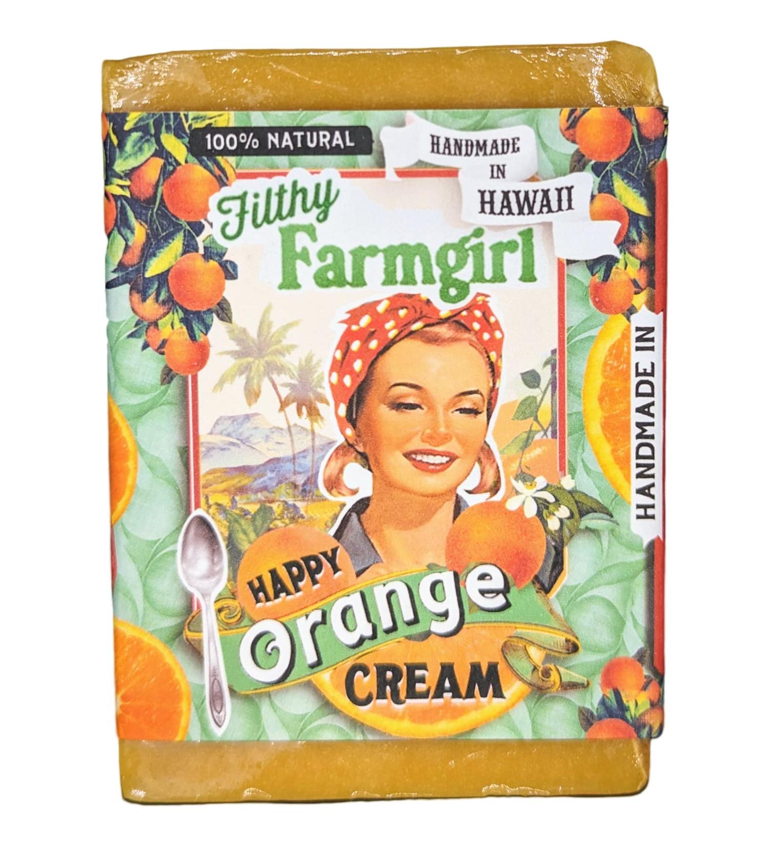 Happy Orange Cream Handmade Soap - Nourishing Natural Ingredients | Shop Internationally - Buy Online on GoSupps.com