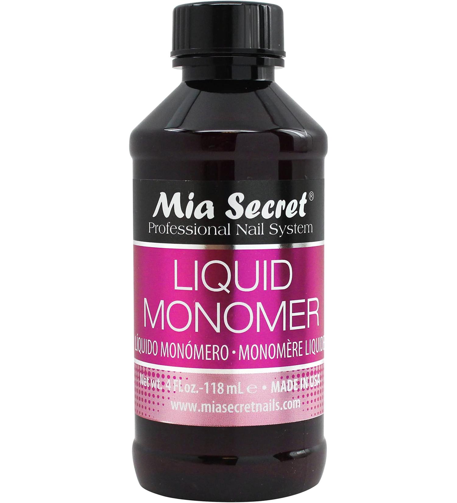 Mia Secret Liquid Monomer Professional Acrylic System 4 oz - Long-lasting Formula for Perfect Nails - Buy Online on GoSupps.com