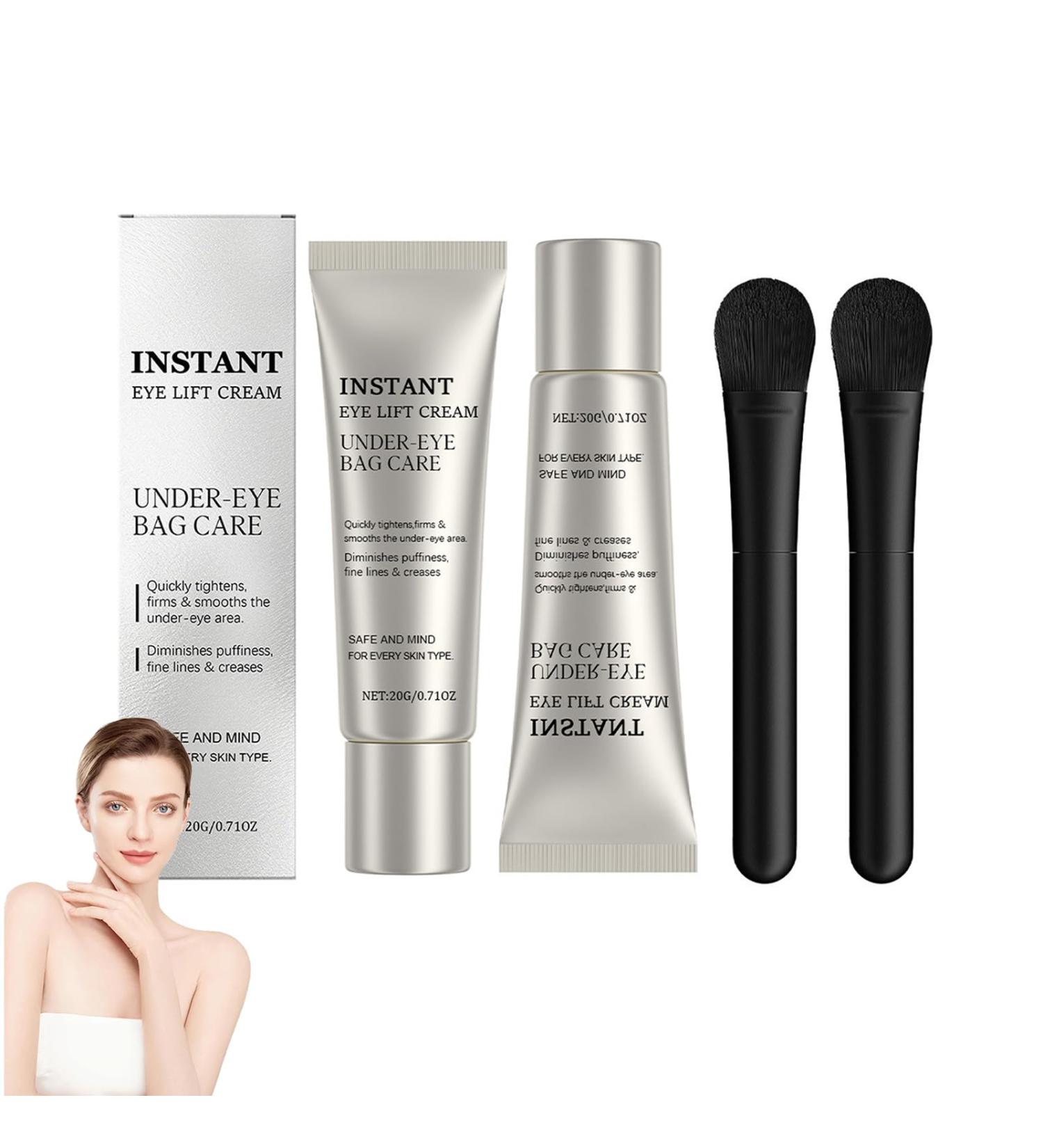  Generisch Perfection Eye Tightener eye cream 20 g immediate and temporary results with brush anti-wrinkle firming cream reduces under-eye bags and fine lines for everyone - Buy Online on GoSupps.com