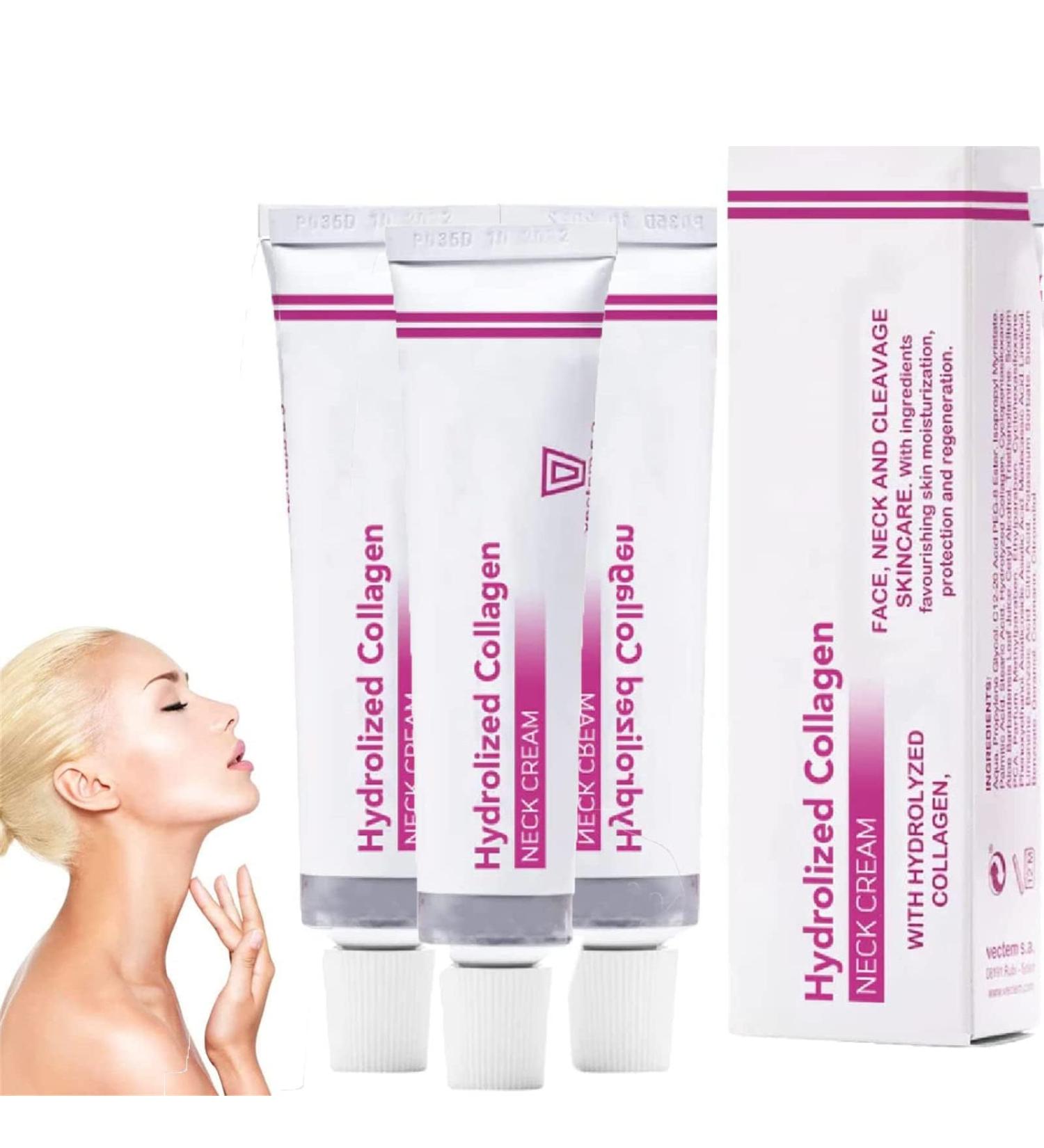 Pickx Hydrolized Collagen Neck Firming Cream - Anti-Aging Moisturizing & Smooth Skin (3PCs) - Buy Online on GoSupps.com