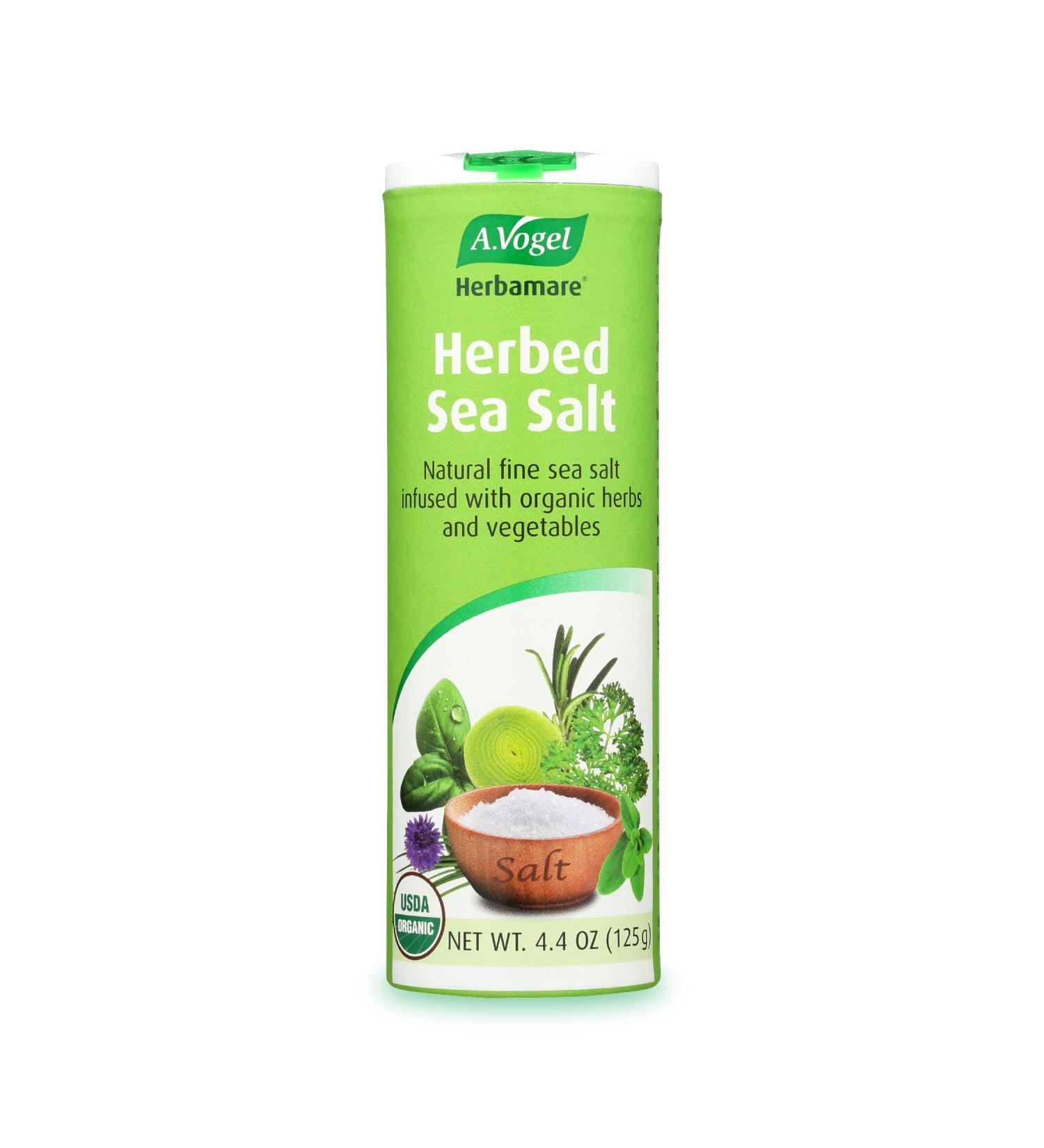 A.Vogel Herbamare Herbed Sea Salt - Organic, Non-GMO, Keto & Paleo-Friendly - 12 Herbs & Veggies - 4.4oz - Buy Online on GoSupps.com