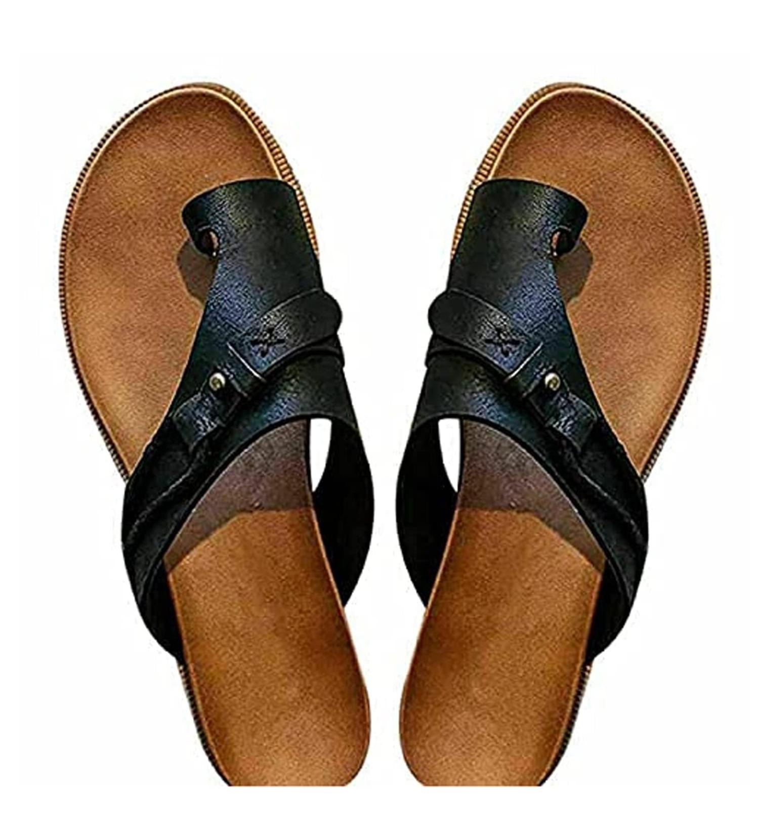 Women s Bunion Correcting Sandals - Orthopedic Comfortable Summer Beach Slippers - Open Toe Non-Slip - US Size 9.5 & 10 - Buy Online on GoSupps.com