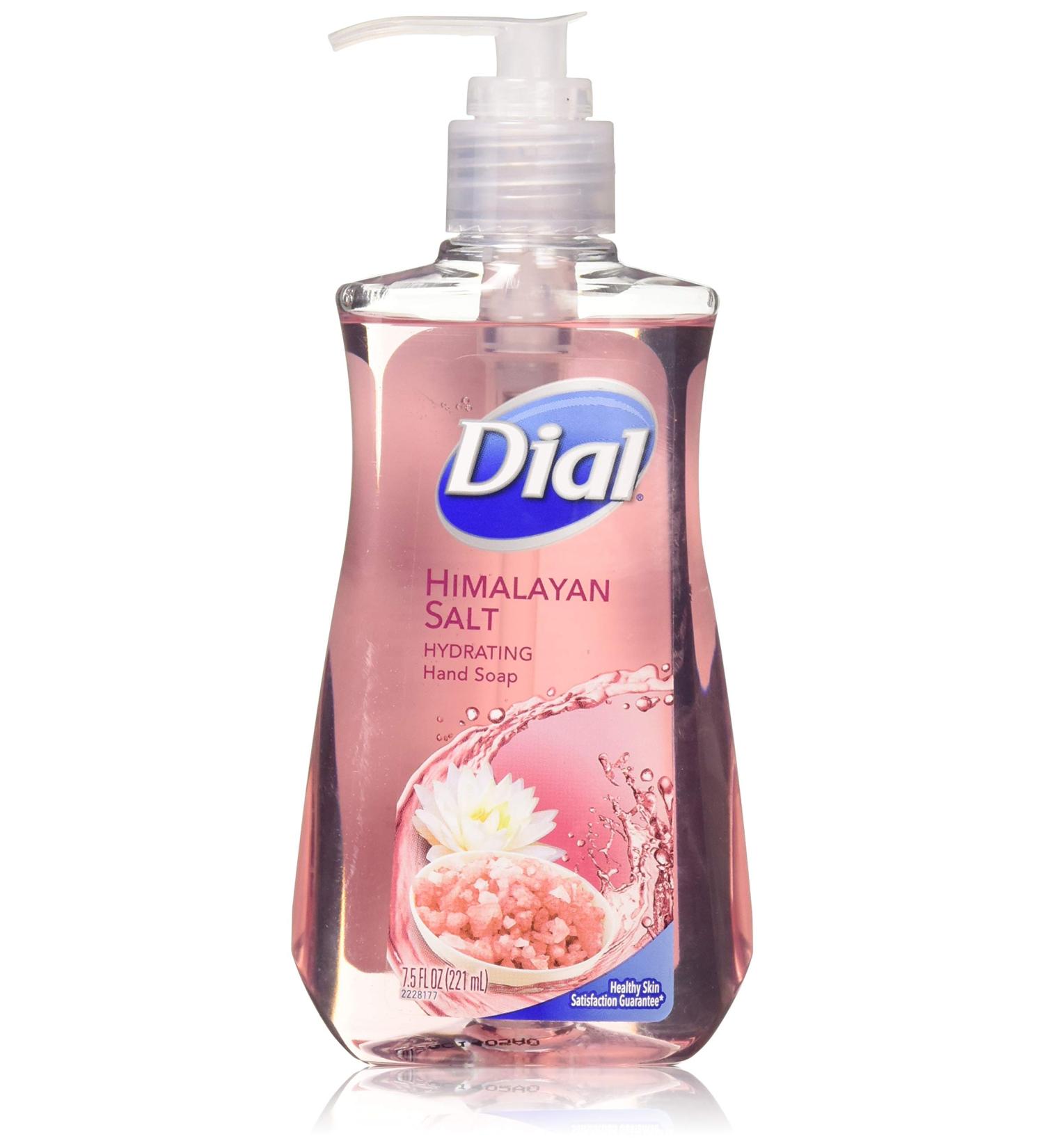 Dial Himalayan Pink Salt & Water Lily Hand Soap with Moisturizer 7.5 Oz. (Pack of 4)