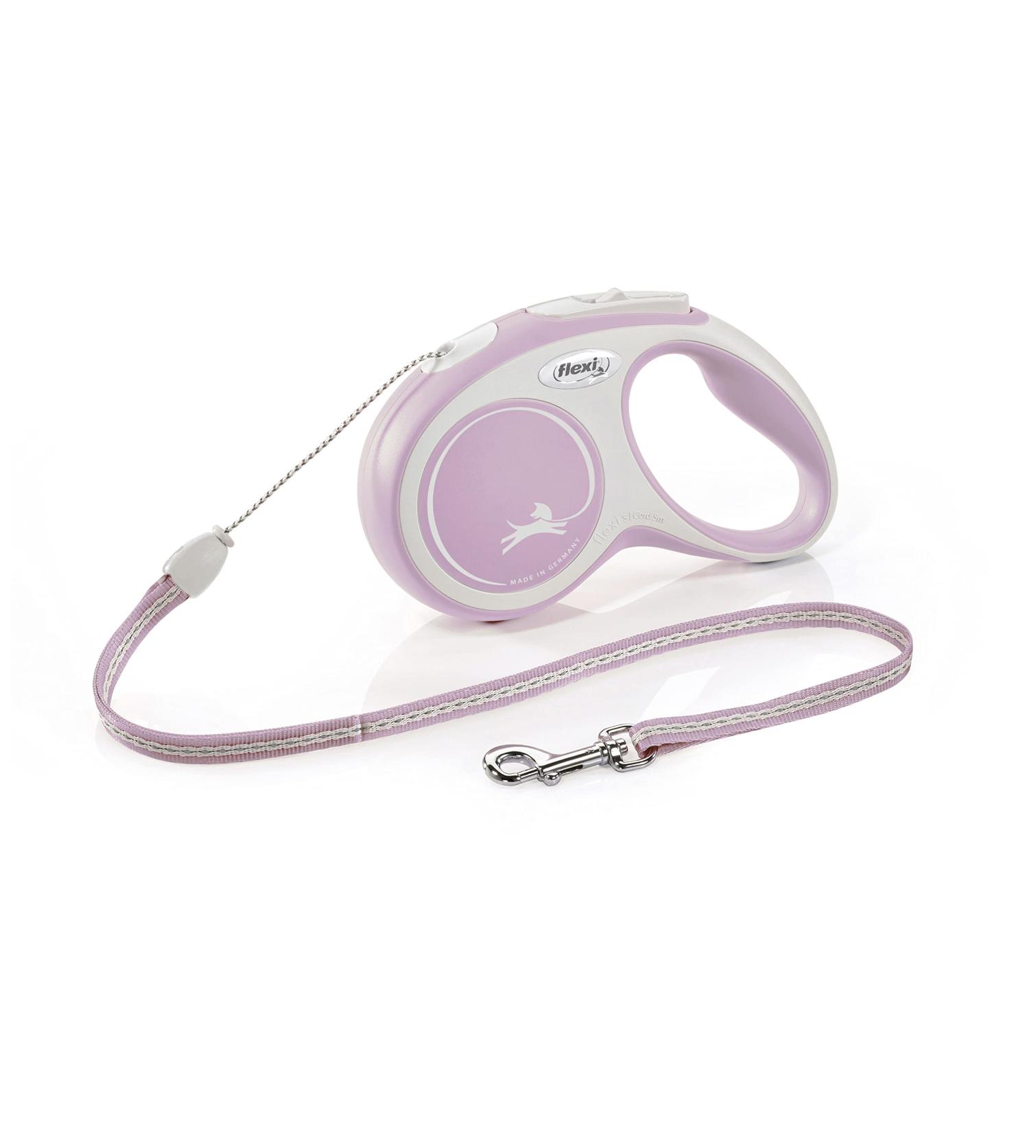 Shop Flexi Dog Leash - Extendable with Soft Handle | 3m 5m 8m | Perfect for Small Dogs (8-20kg) - Pink Rose - Buy Online on GoSupps.com
