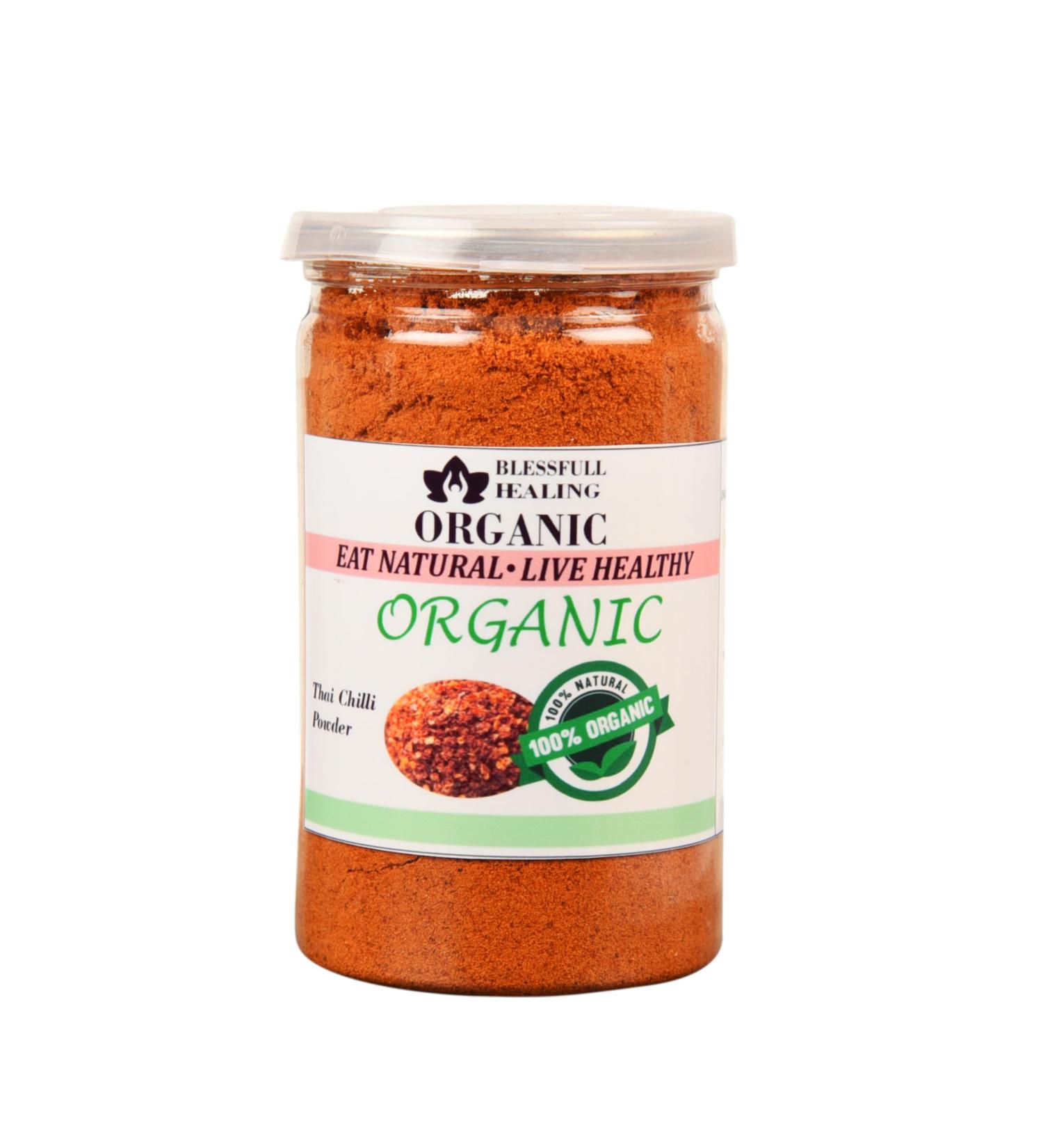 Blessfull Healing Organic Thai Chilli Powder 200 Gram (Packing May Vary) 200 Gram 7.05 oz