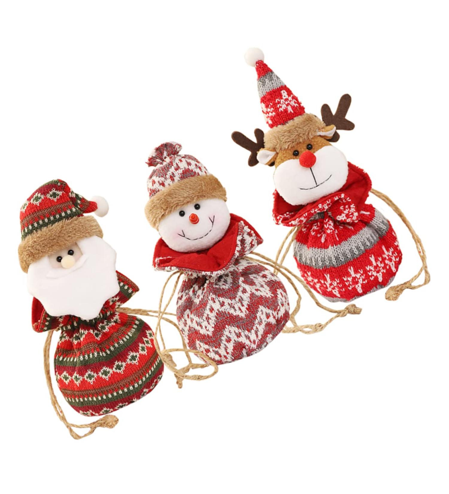 Healvian 3pcs Apple Bag Candy Bag Kids Candy Holiday Bag Christmas Wrapping Bag Storage Rack Snack - Buy Online on GoSupps.com