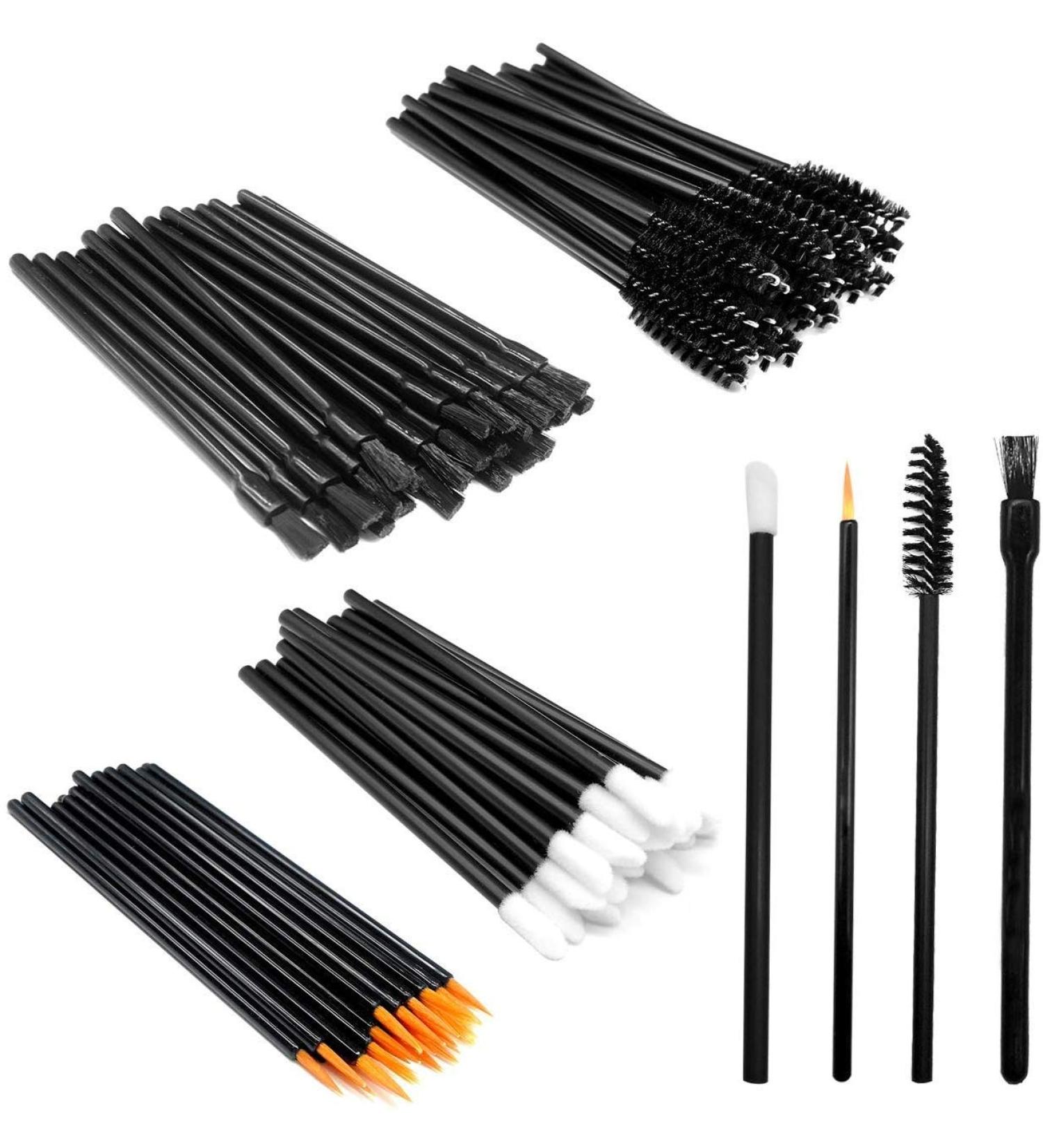 CKANDAY 100 Pieces Makeup Applicators Kit Mascara Wands + Lipstick Applicators + Eyeliner Brushes 4 Styles Makeup Brushes Tools Kit - Buy Online on GoSupps.com