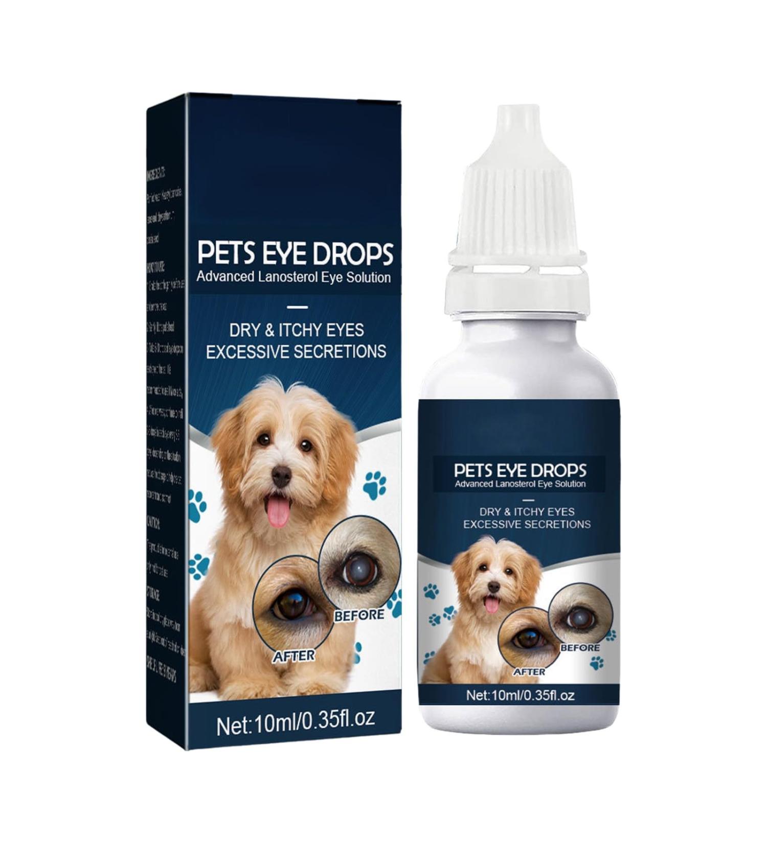 Dog Eye Drops For Dry Eyes 15% Advanced Lanosterol Eye Solution For Recommend Comfort Reliever Eye Itchy 10ML Aje521 (Dark Blue One Size) One Size Dark Blue - Buy Online on GoSupps.com