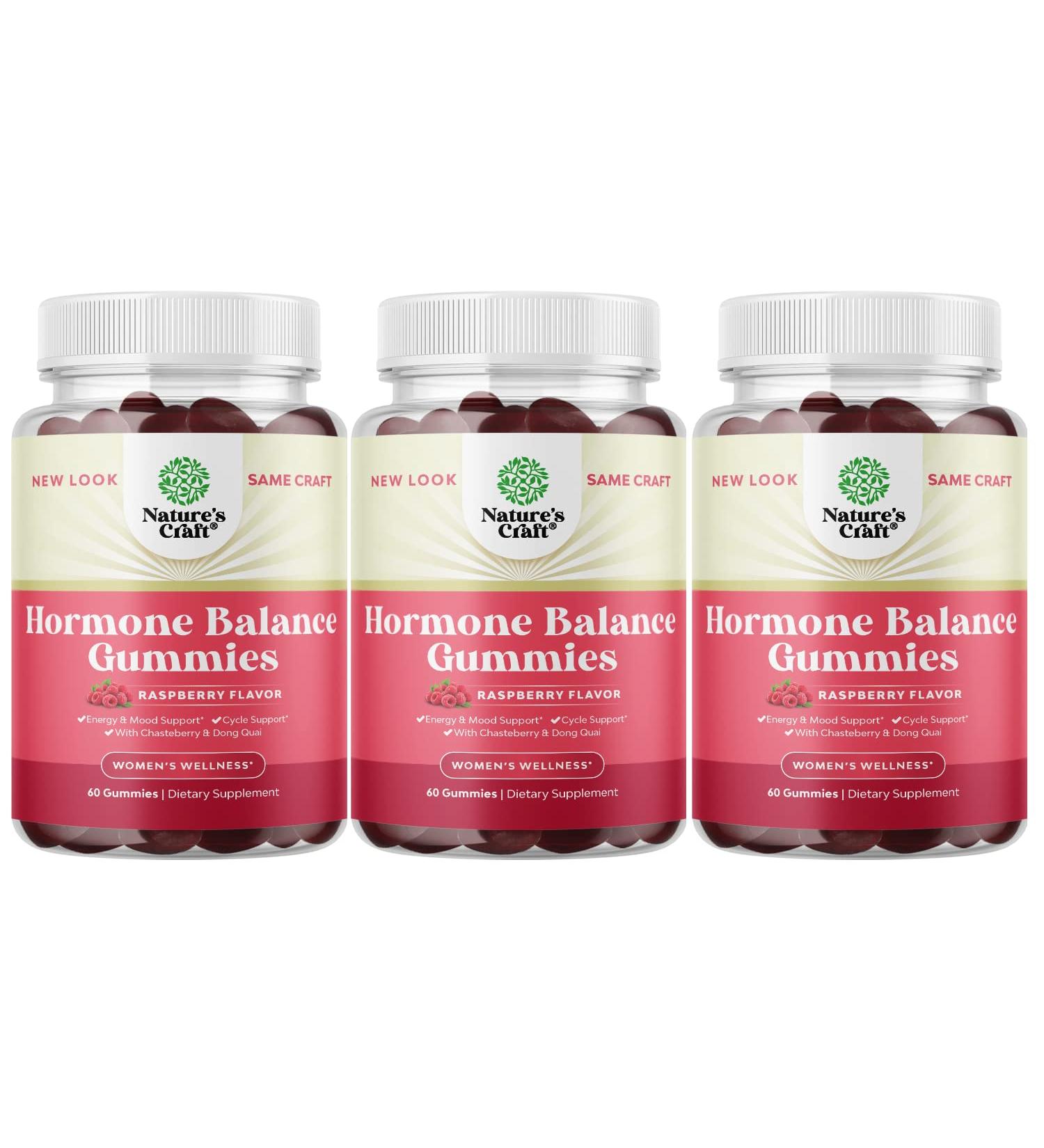 Hormone Balance Gummies for Women - PMS & Cycle Support with Vitamin B6 & Dong Quai - Menopause & Mood Relief - Buy Online on GoSupps.com