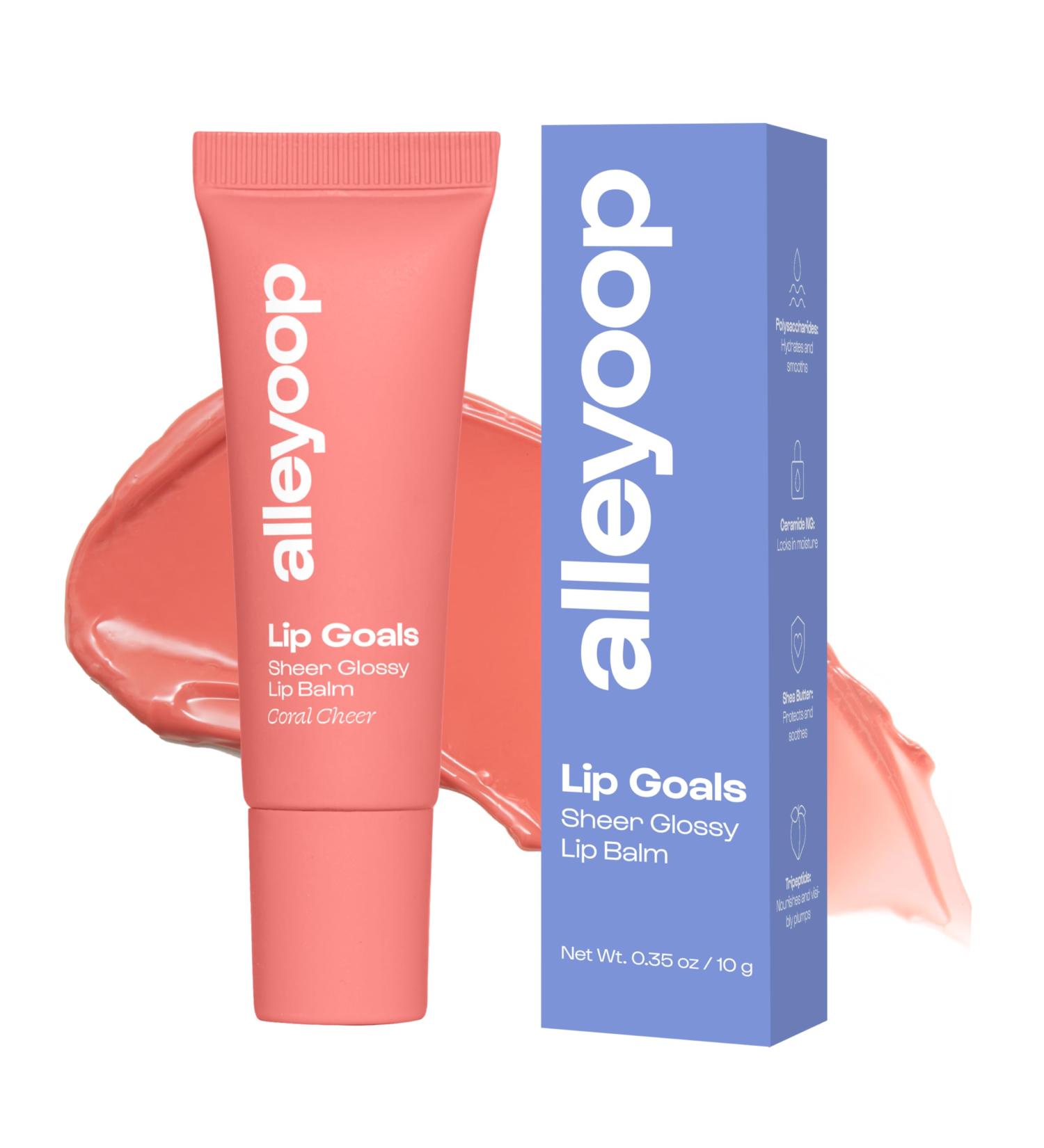 Alleyoop Lip Goals Moisturizing Lip Balm for Women Hydrating Lip Care for Dry Lips with Clean Vegan Ingredients Everyday Treatment for Smooth Soft Nourished Lips Sheer Coral Pink Coral Cheer - Buy Online on GoSupps.com