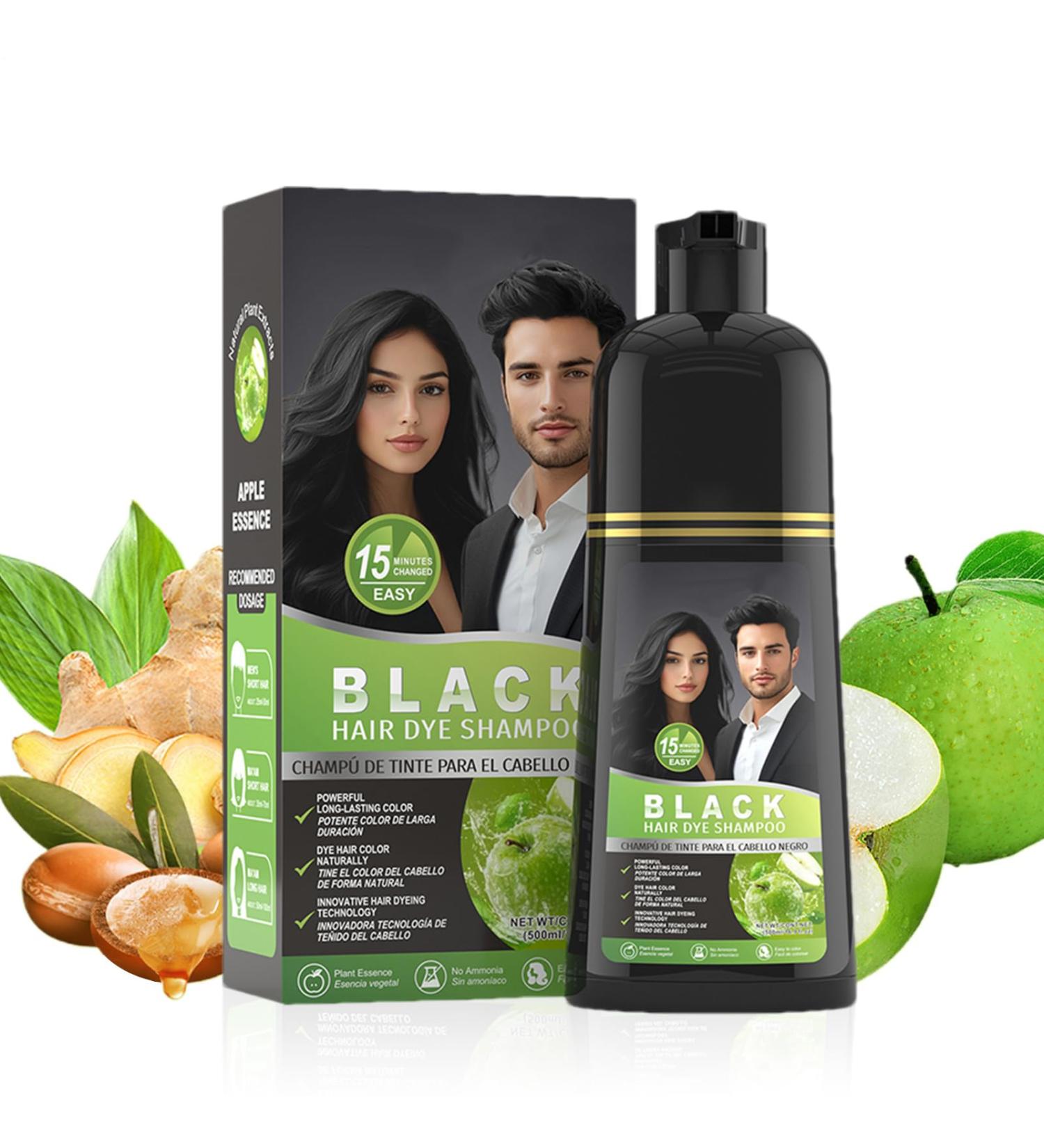 Shampooing Colorant Capillaire pour Femmes - Couverture Instantan e des Cheveux Blancs - Shampooing Hydratant 500 ml Hommes Femmes Camouflage des Blancs Neutralisation des Reflets Cuivr s Cheveux Bouc Pomme 1 unit (Lot de 1) - Buy Online on GoSupps.com