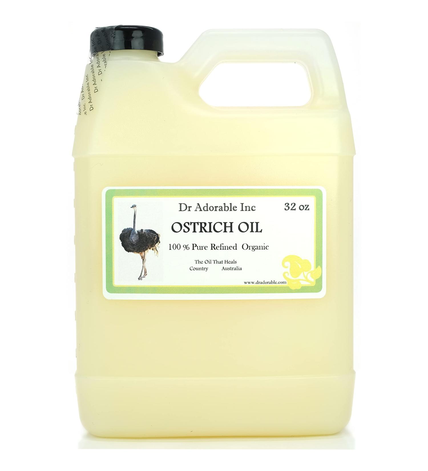 Dr Adorable - 32 oz - Ostrich Oil - 100% Pure Natural Premium Organic - Buy Online on GoSupps.com