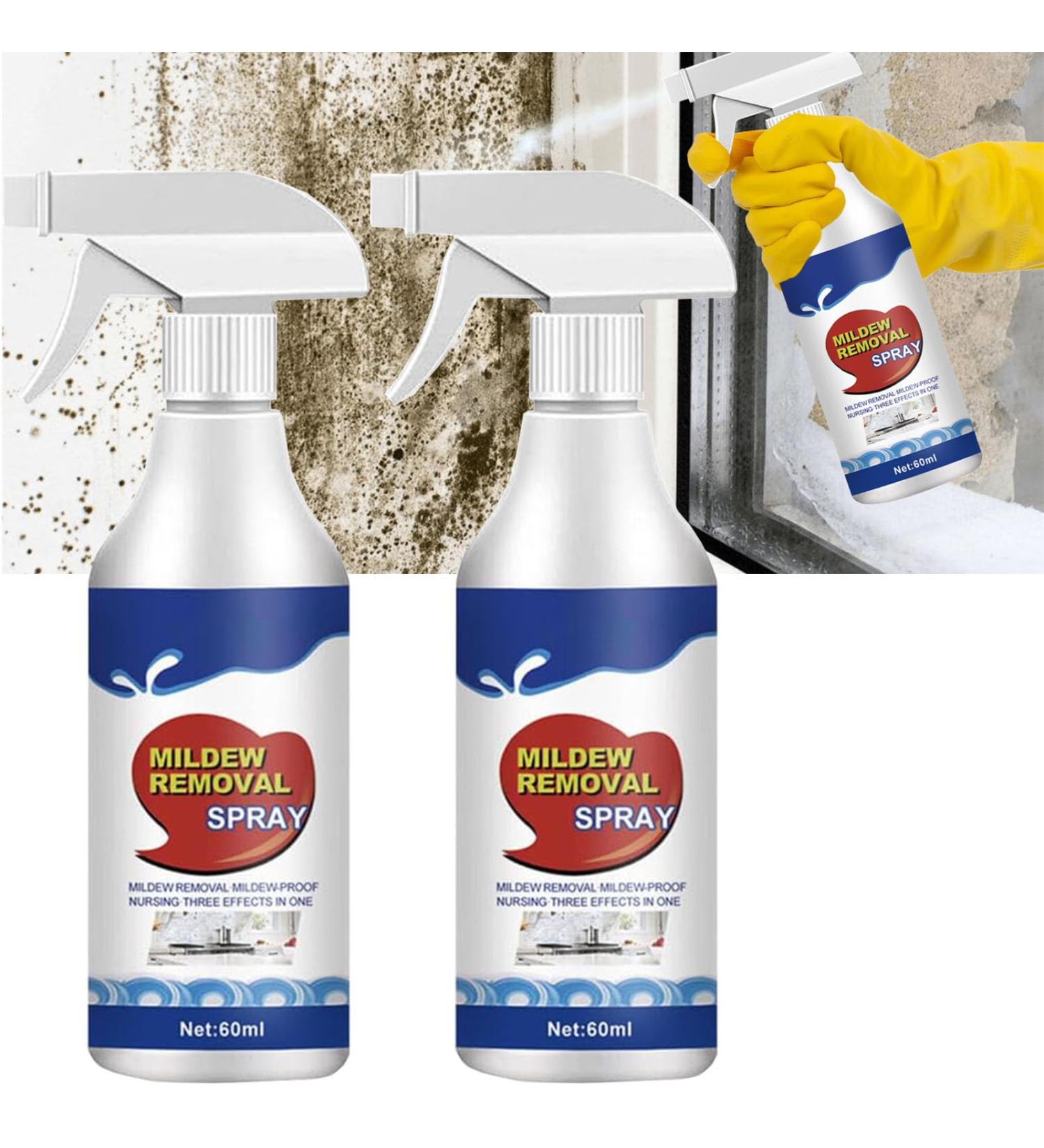 Mildew Cleaner Foam Mould Spray 2pcs 60ml Jue Fish Mildew Removal Spray Mould Cleaner Remover Spray Mould Remover Foam Spray Suitable For Tiles Kitchens Bathrooms - Buy Online on GoSupps.com