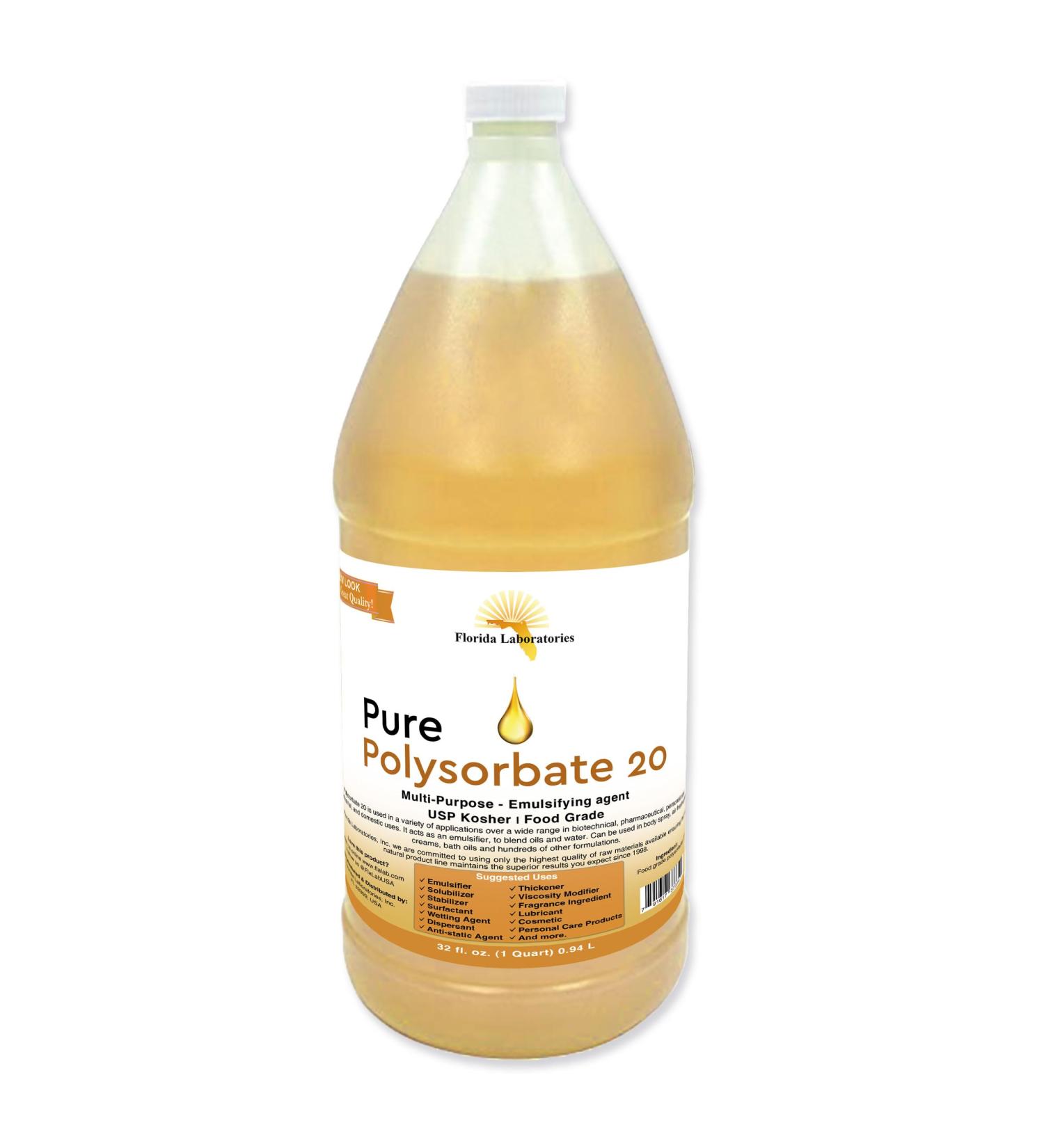 1 Bottle 32 oz Polysorbate 20 FOOD GRADE KOSHER