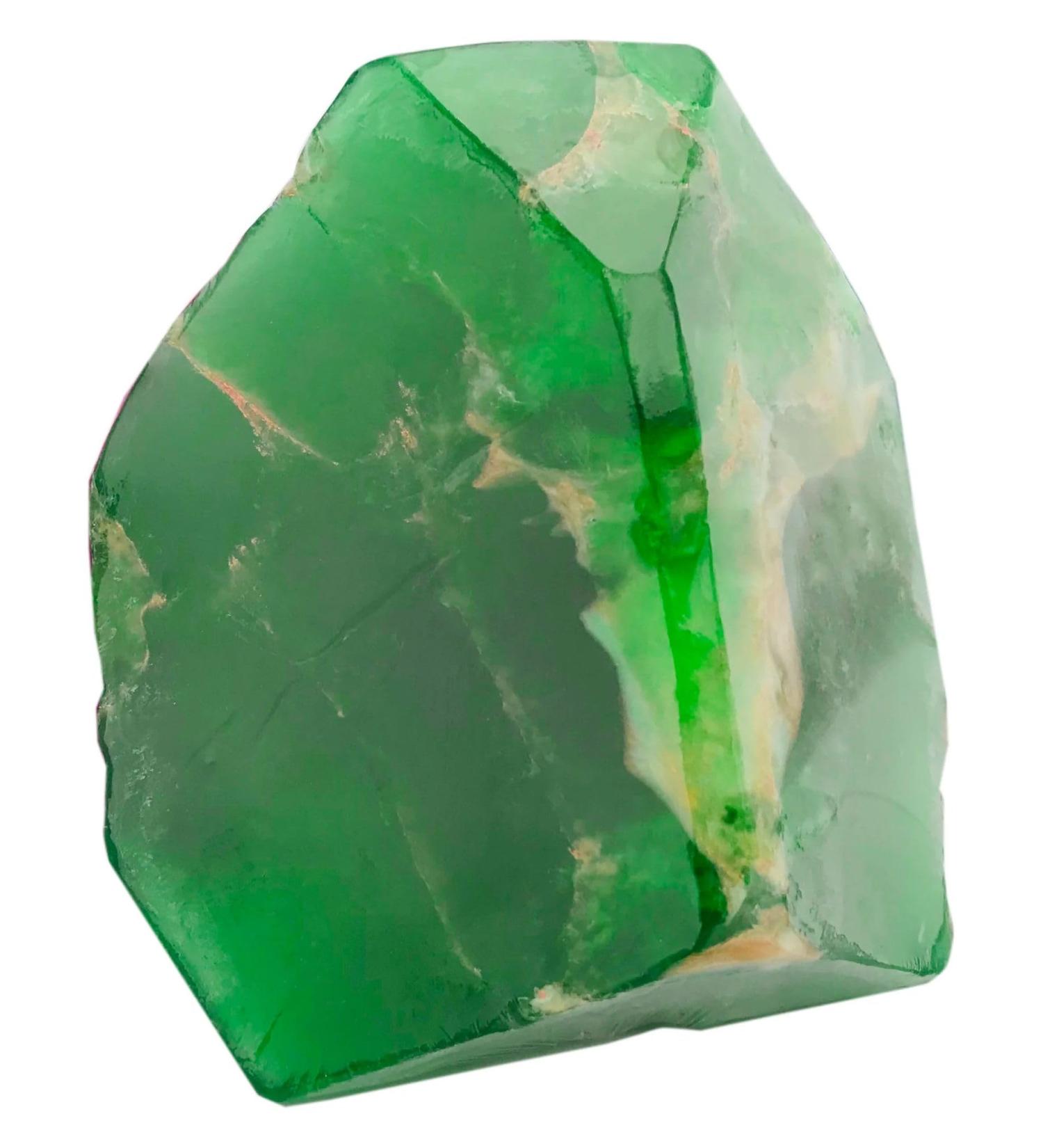 SoapRock - Emerald - Gemstone Soap 170g - Natural Handcrafted Moisturizer - Aloe & Clover Fragrance - Women's Wellness Gift Idea - Luxury Bathroom Decor - Buy Online on GoSupps.com