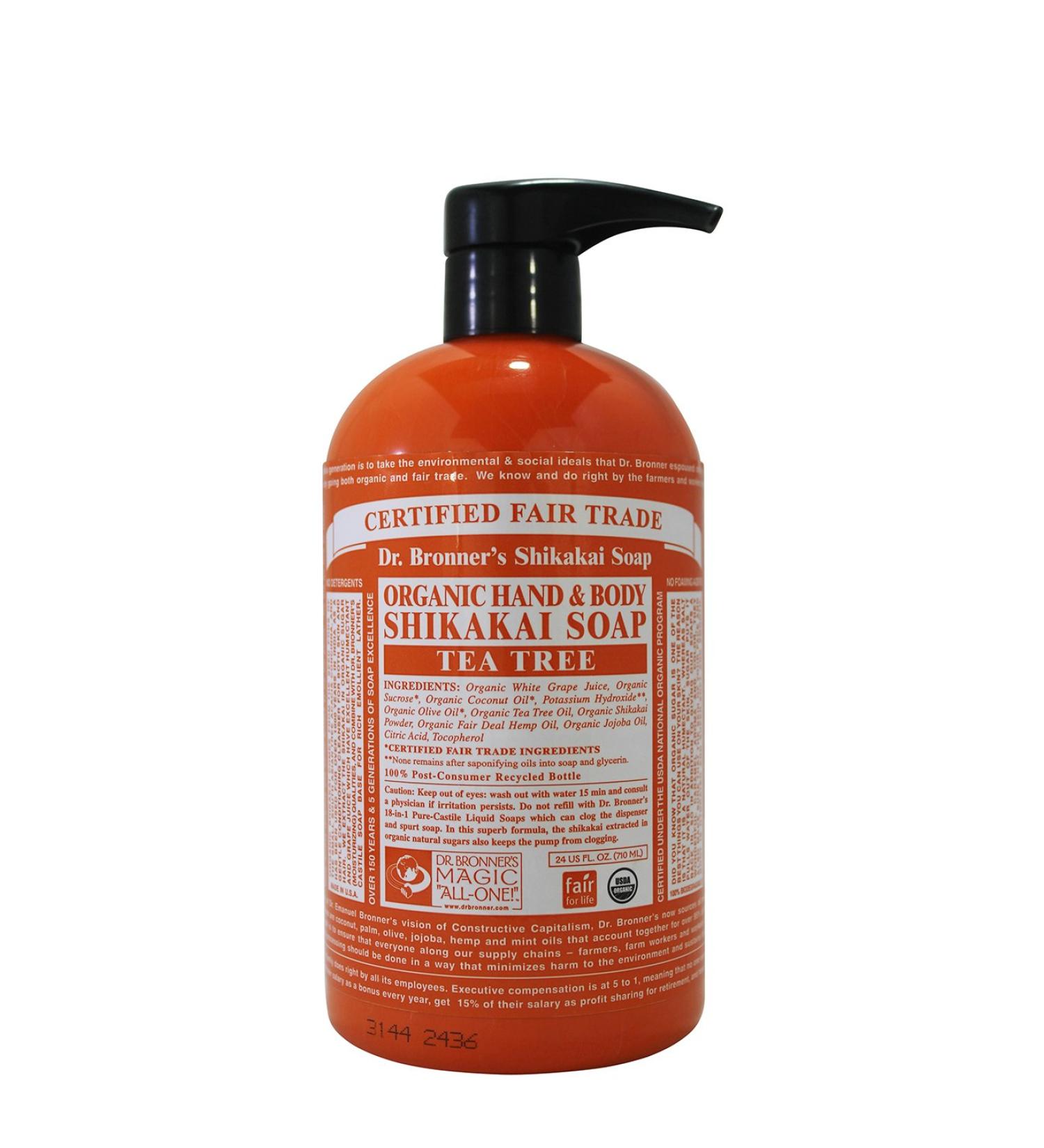 Dr. Bronner's Organic 4-in-1 Shikakai Tea Tree Hand Soap - Buy Online on GoSupps.com