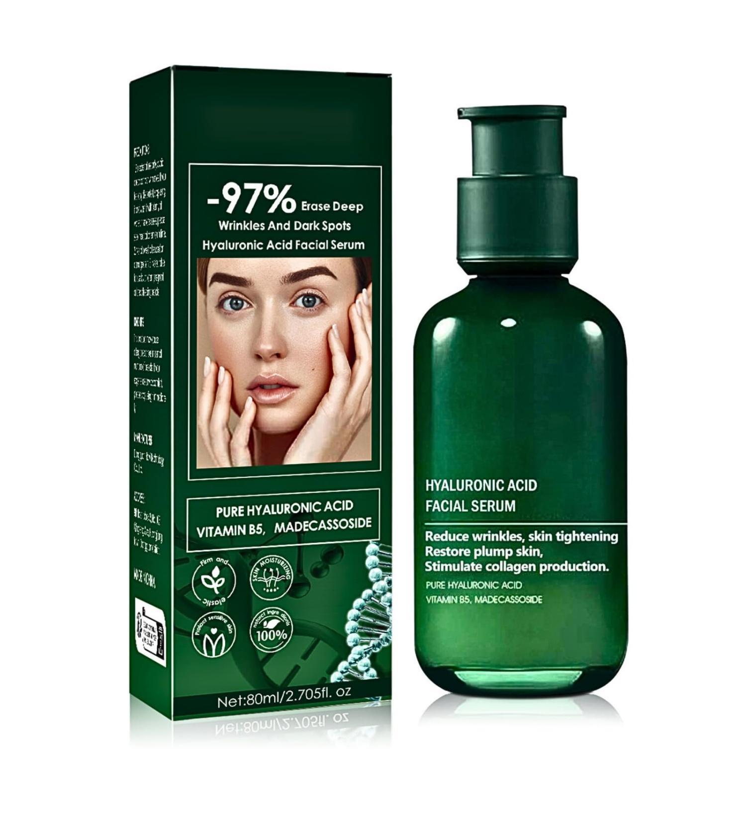 Hyaluronic Acid Facial Serum Hyaluronic Acid Serum Anti Wrinkle Serum Dark Spot Remover for Face Hyaluronic Acid Face Serum for Women Face Moisturiser Skin Tightening Hydrating Plump Skin - Buy Online on GoSupps.com