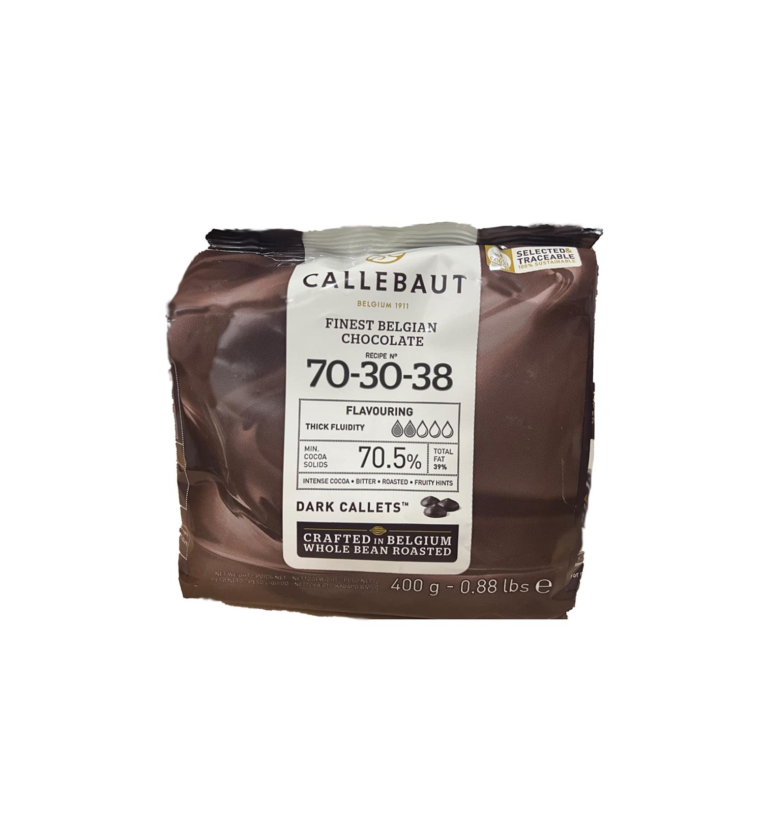 Buy Callebaut Finest Belgian Dark Chocolate Callets - 39% Fat 400g | Premium Baking Ingredients for International Shipping - Buy Online on GoSupps.com