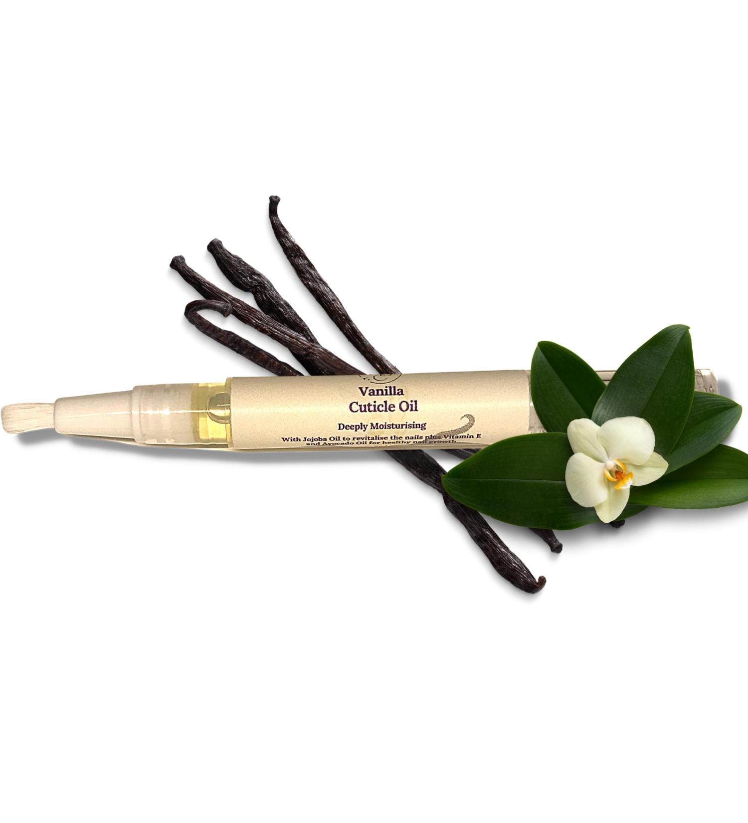 Vanilla Cuticle Oil Made With Natural Ingredients & 100% Pure Essential Oils. Vegan & Cruelty Free. 10ml Dropper Bottle for Easy Application. (3ml Twist Pen) 10 ml (Pack of 1)