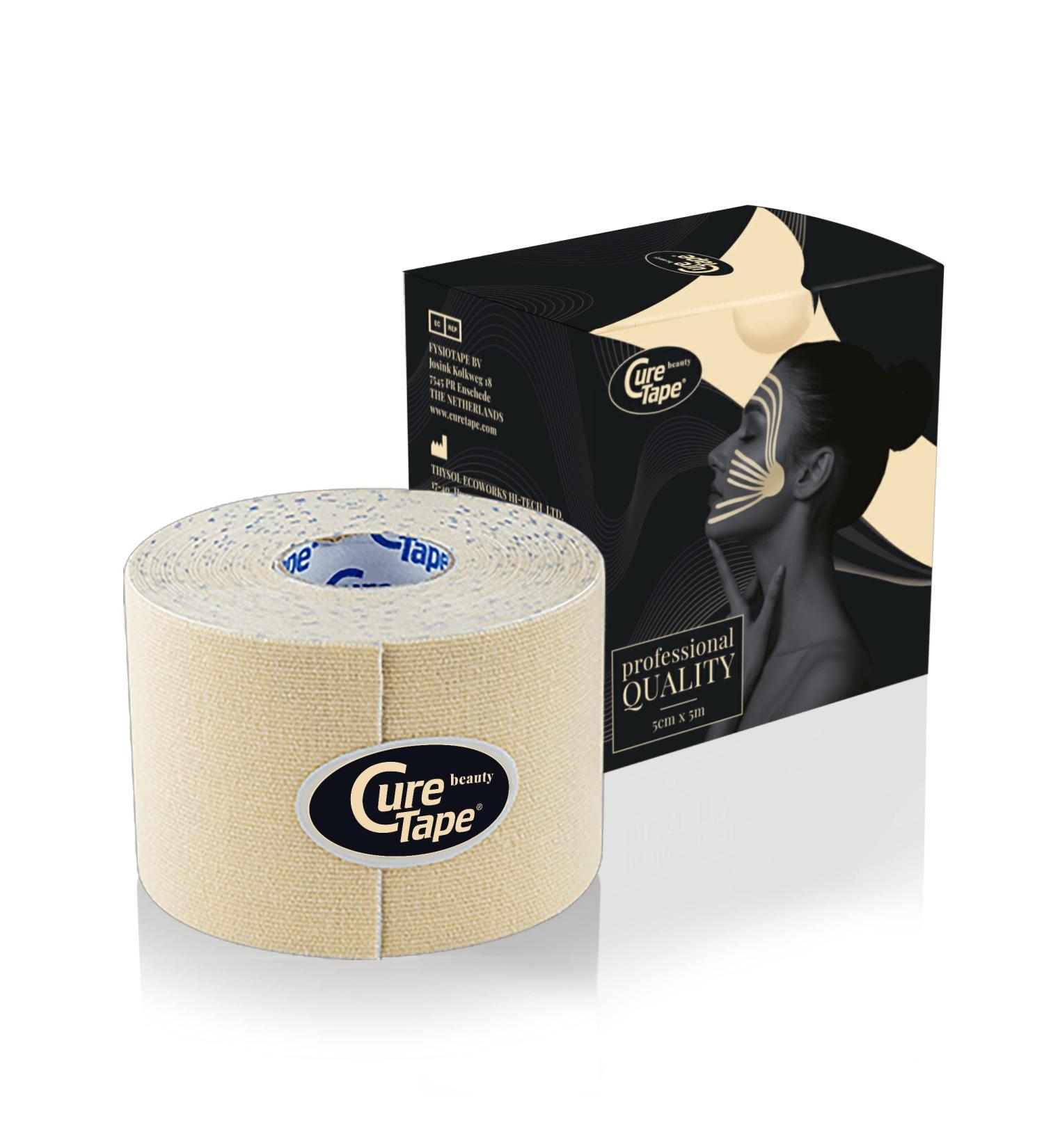 Beauty Kinesiology Tape for Anti-Wrinkle Face Lift | Toning & Firming Skin | Gentle & Water-Resistant - 1 Roll - Buy Online on GoSupps.com