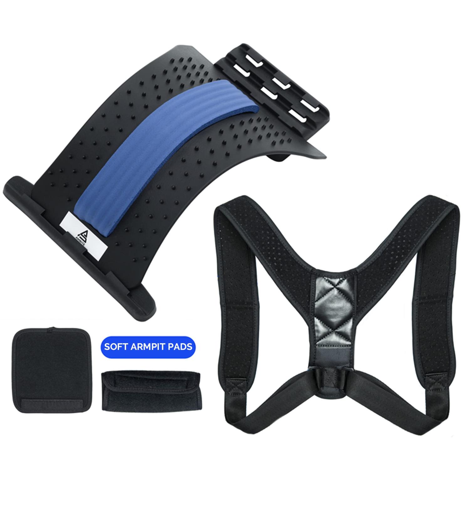 AMBITE Back Brace Posture Corrector & Spine Cracker Back Stretcher for Lower Back Pain Relief - Buy Online on GoSupps.com