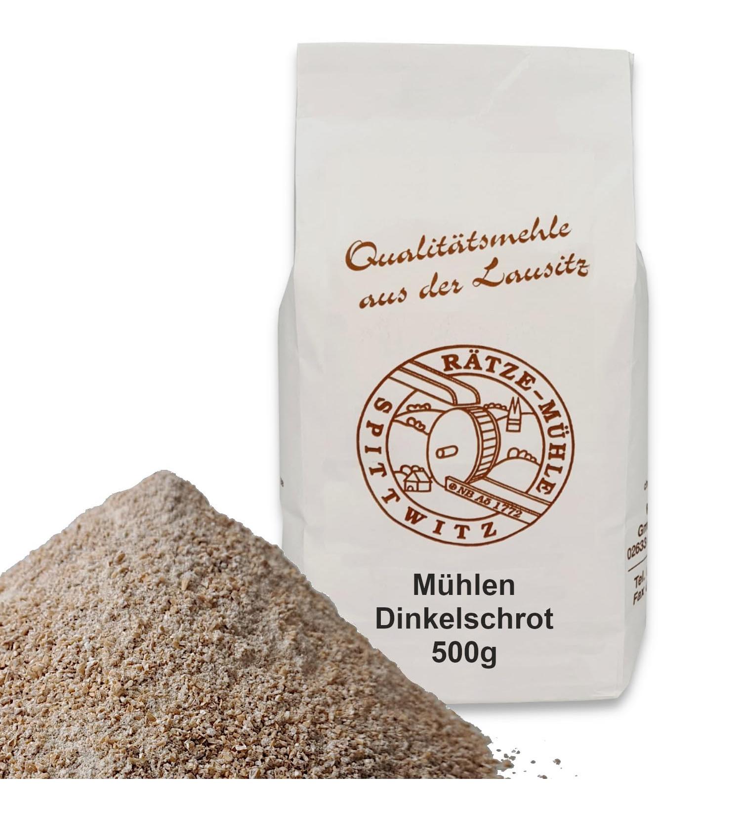 Wholemeal Spelt Meal 500g - Fresh from R tze Mill | 100% Natural & Regional Spelt Flour for Baking - Buy Online on GoSupps.com