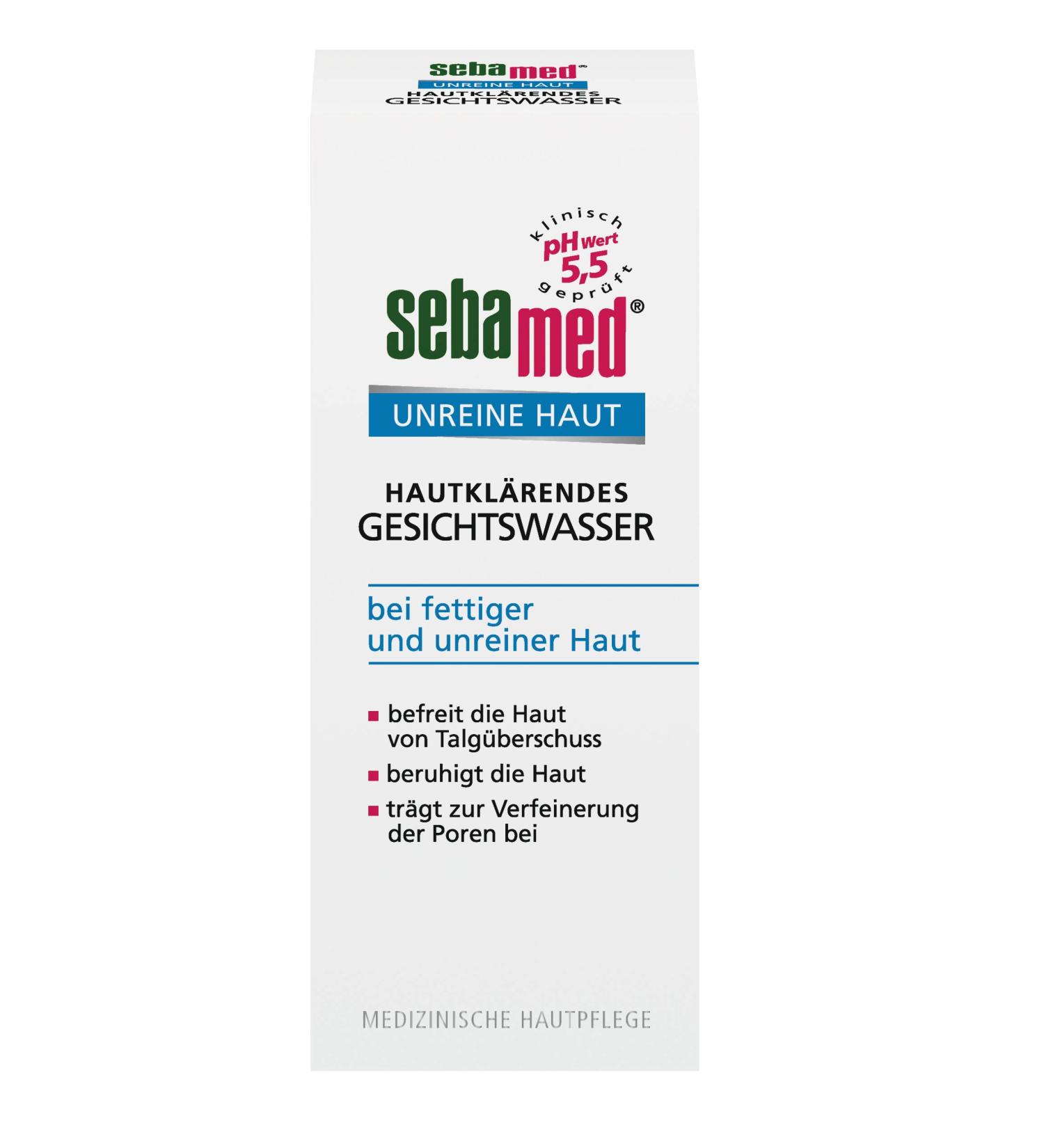 Sebamed Impure Skin Facial Toner 200ml - Deep Cleansing for Oily Skin Hydrates & Refines Complexion - Buy Online on GoSupps.com