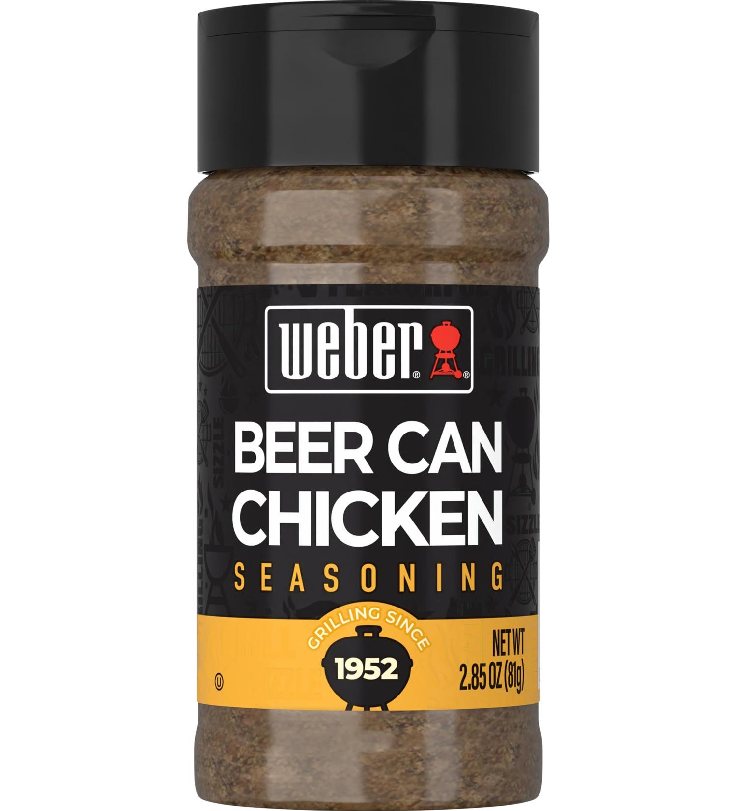 Weber Seasoning Beer Can Chicken 2.85 Ounce Jar (3 Pack) - Buy Online on GoSupps.com
