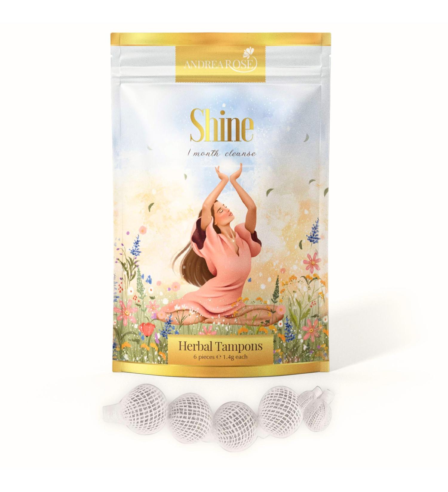 Shine Yoni Pearl Detox Treatment Vaginal Suppository Herbal Tampon (1 Month Cleanse) - Buy Online on GoSupps.com