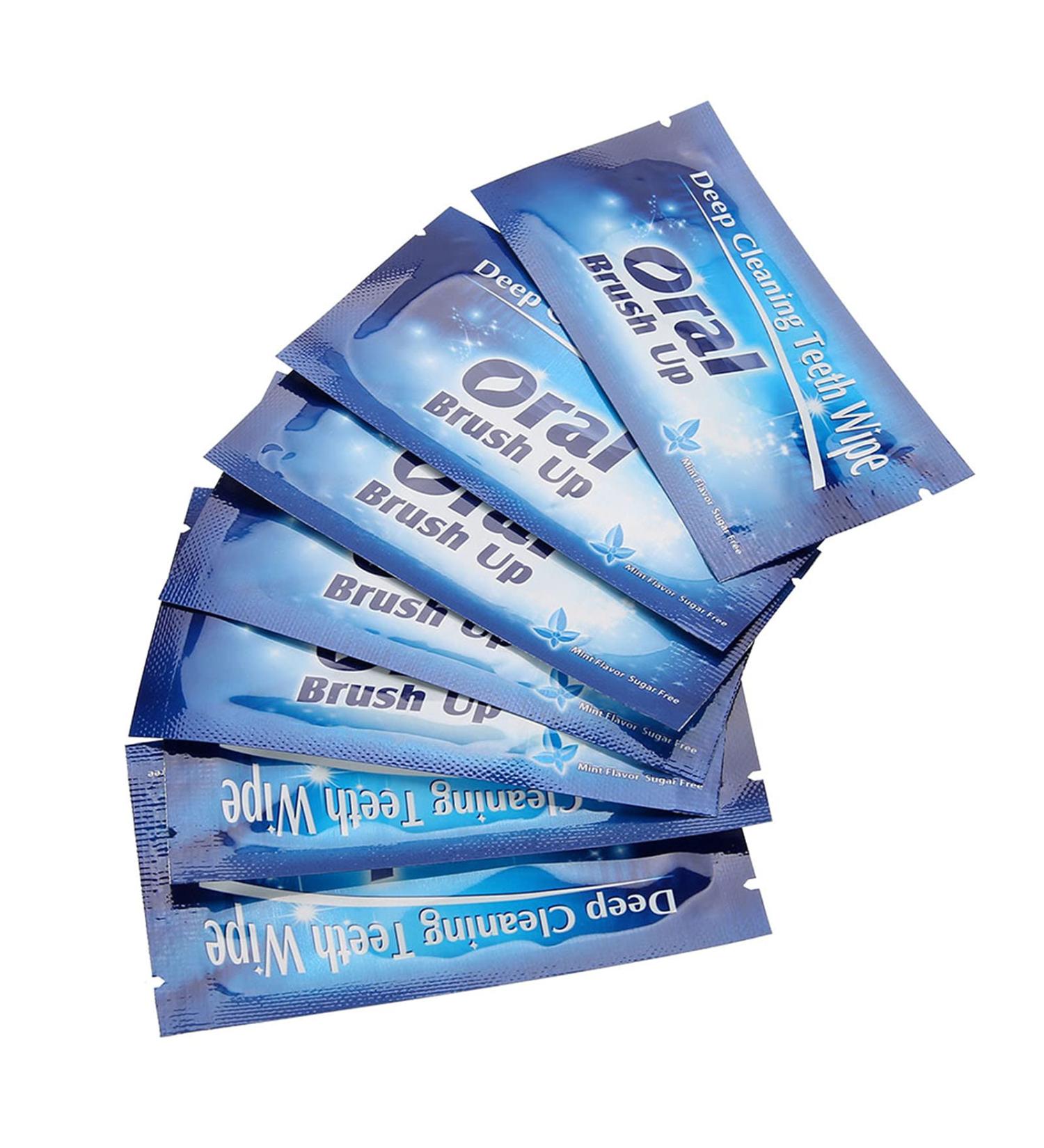 50 Pcs Teeth Whitening Wipes | Dental Cleaning Tool for Oral Deep Cleaning - Fresh Breath & Whiter Teeth - Buy Online on GoSupps.com
